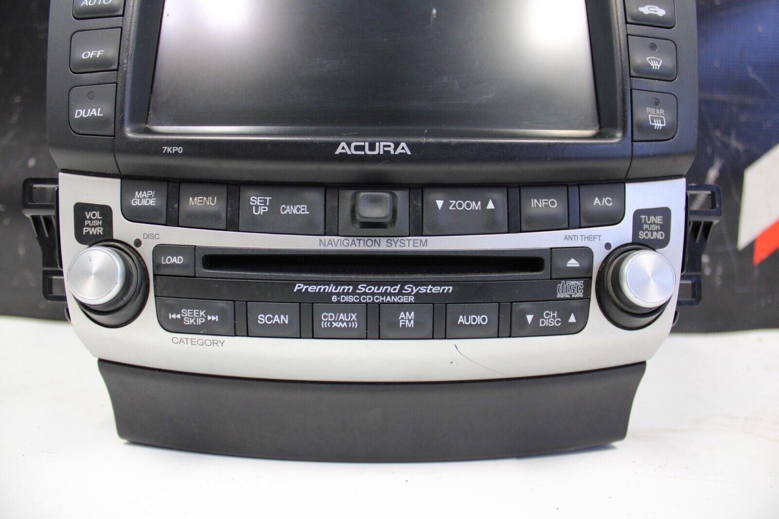 2006-2008 Acura TSX 6 CD Changer Navigation Screen Radio Climate Control OEM