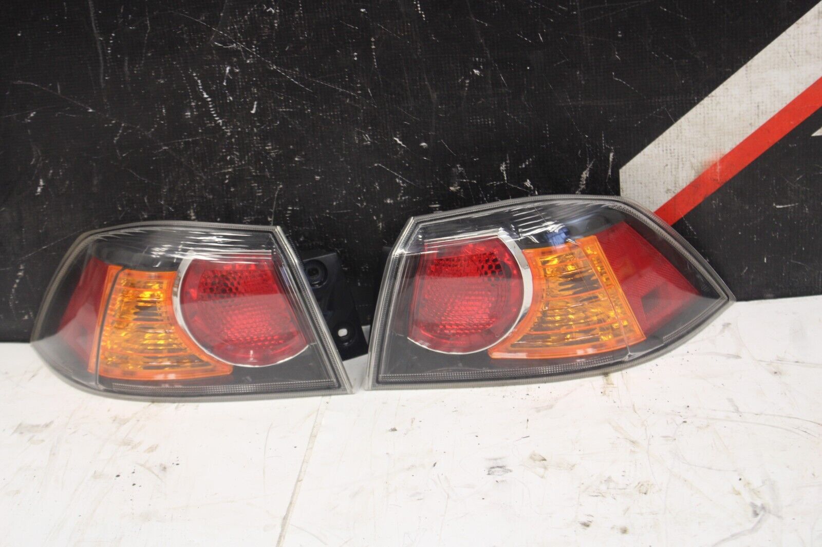 2008-2015 Mitsubishi Lancer Evolution Evo X Tail Lights Lamps OEM
