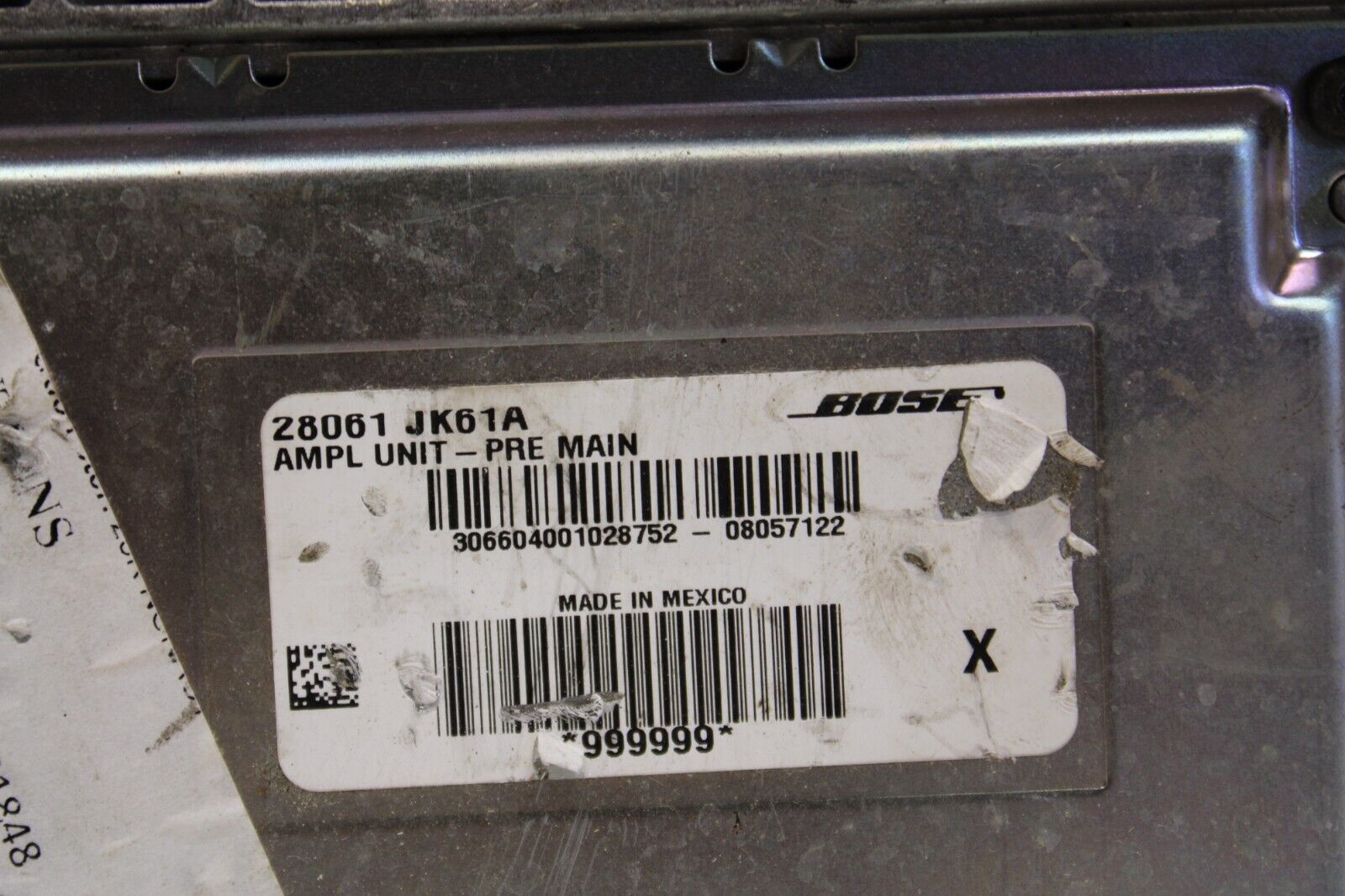 2008 Infiniti G35 Bose Radio Amp Amplifier 28061 JK61A
