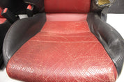 2000-2005 Honda S2000 Seat Set Leather OEM AP1 AP2 S2K BLACK + RED **DAMAGE**