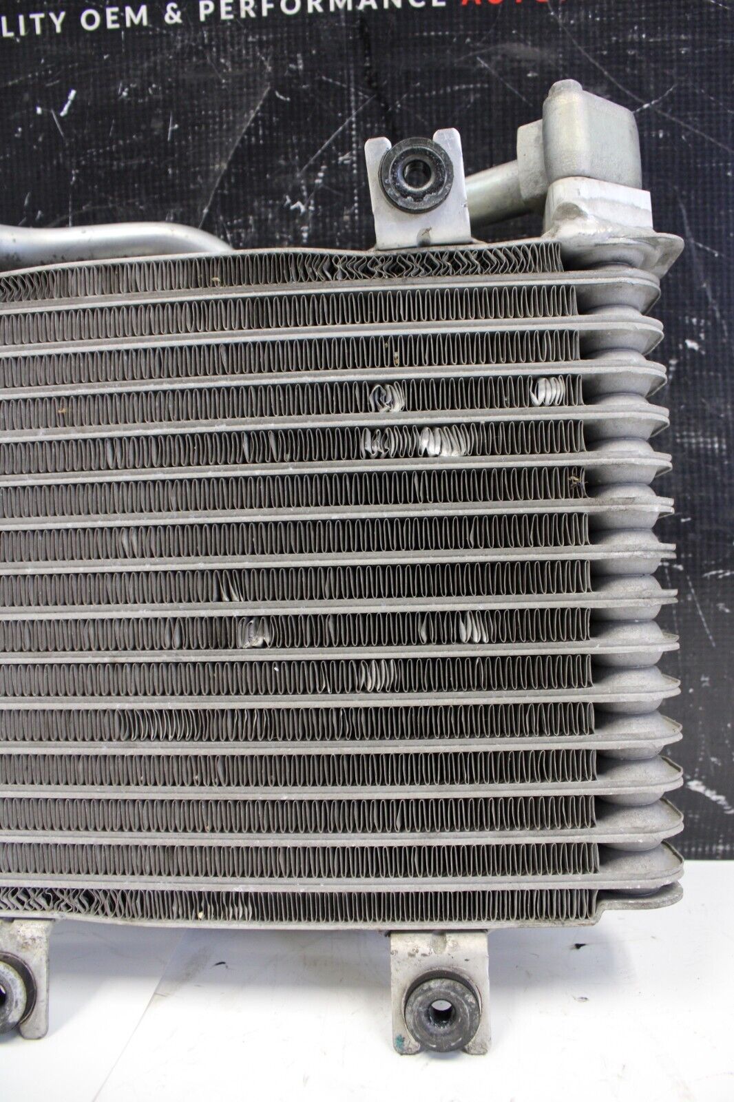 2013 NISSAN GT-R GTR R35 3.8L OEM ENGINE OIL COOLER W/ HARD LINES