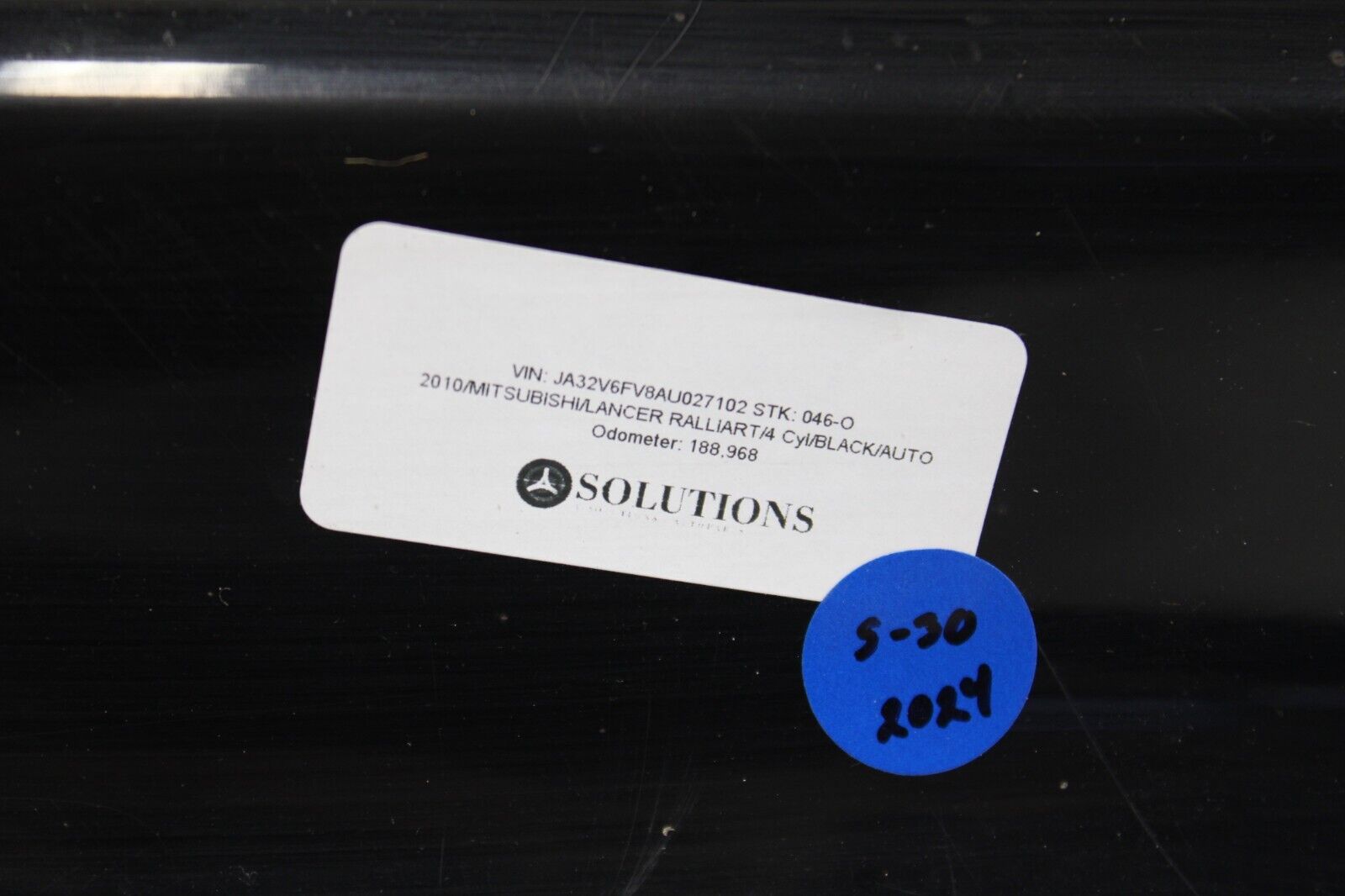 09-15 MITSUBISHI LANCER RALLIART OEM LH DRIVER EXTERIOR MOULDING SIDE SKIRT
