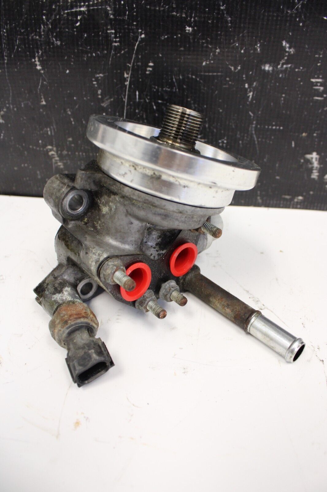 2010 NISSAN GT-R GTR R35 PREMIUM VR38 OEM ENGINE OIL PUMP HOUSING FILTER ADAPTER
