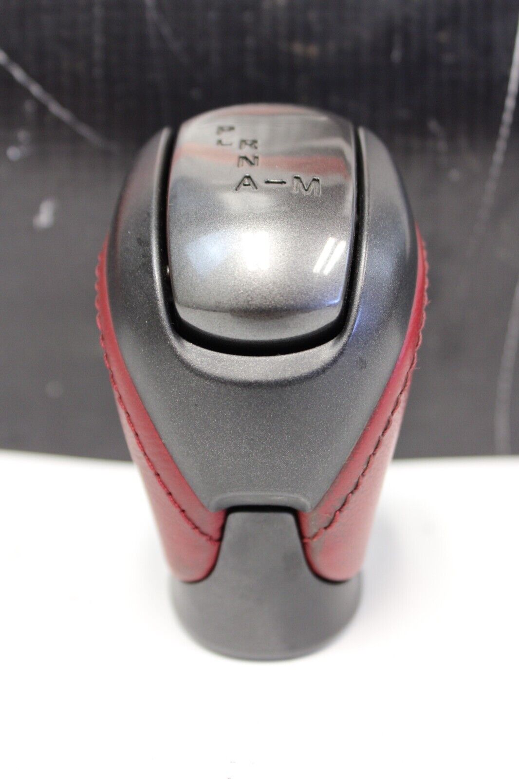 2013 NISSAN GT-R GTR R35 VR38 3.8L OEM BLACK and RED LEATHER AUTO SHIFT KNOB