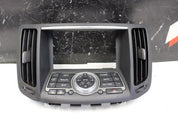 2008-2013 INFINITI G37 RADIO GPS NAVIGATION SCREEN DISPLAY CONTROL PANEL W/BEZEL