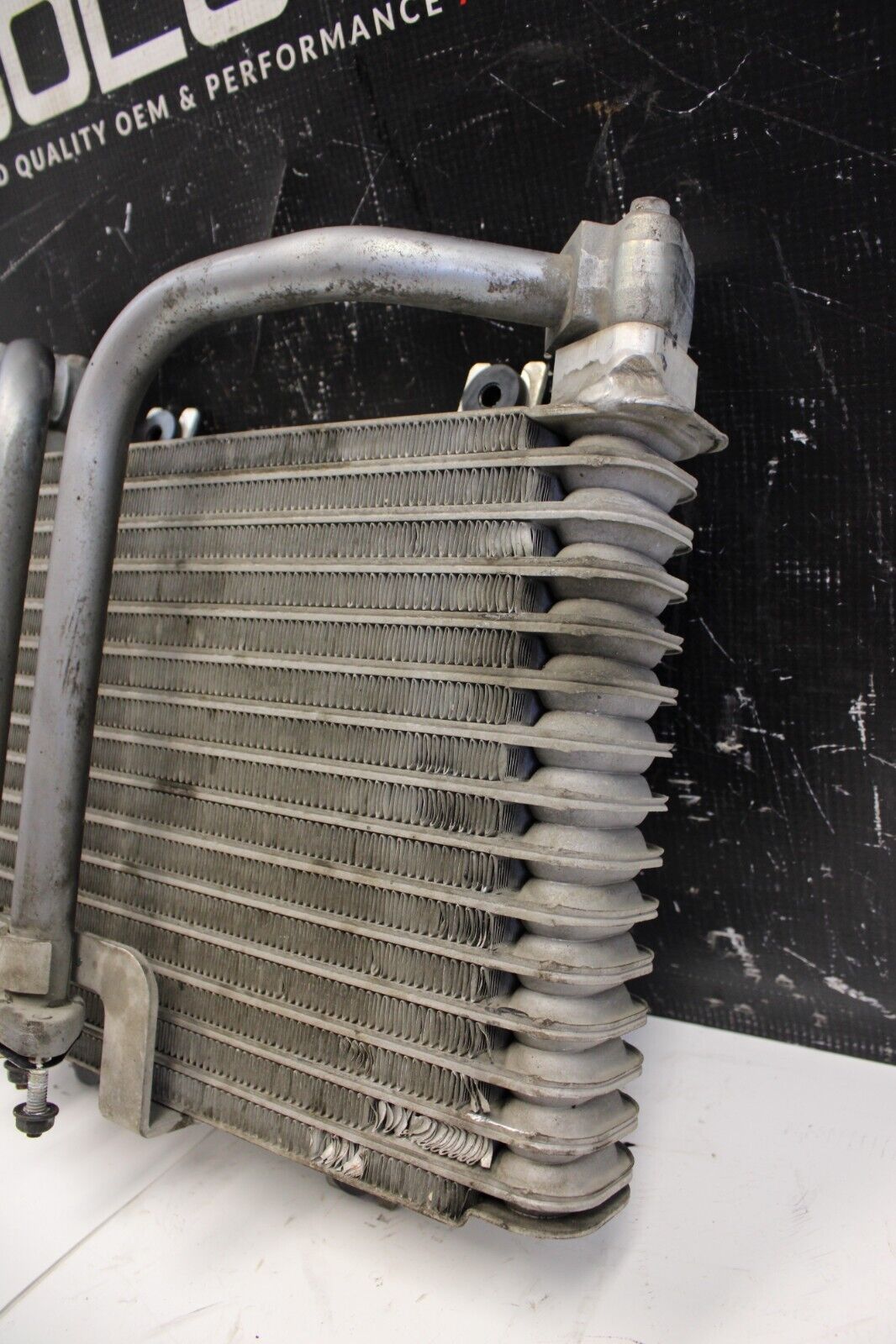 2013 NISSAN GT-R GTR R35 3.8L OEM ENGINE OIL COOLER W/ HARD LINES
