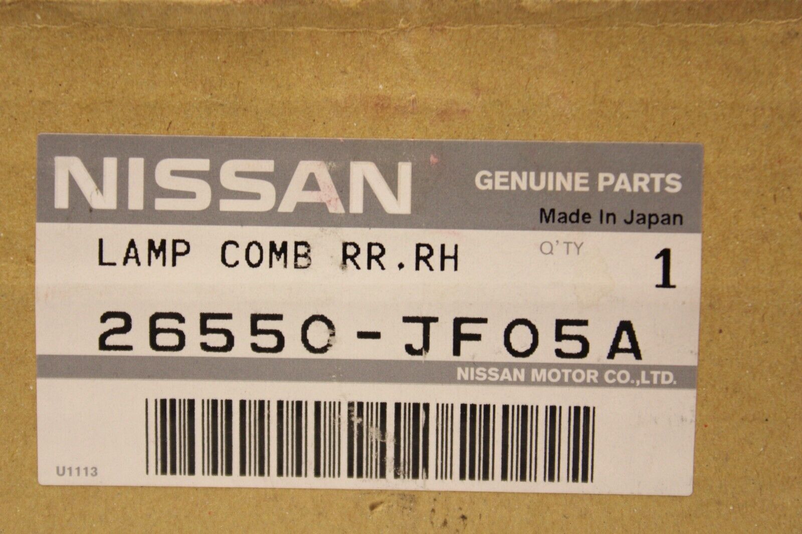 2012-2016 Nissan GT-R R35 GTR Rear Bumper Light Reflector RH 26550-JF05A PAIR