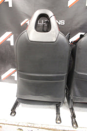 2000-2005 Honda S2000 Seat Set Leather OEM AP1 AP2 S2K BLACK + RED **DAMAGE**