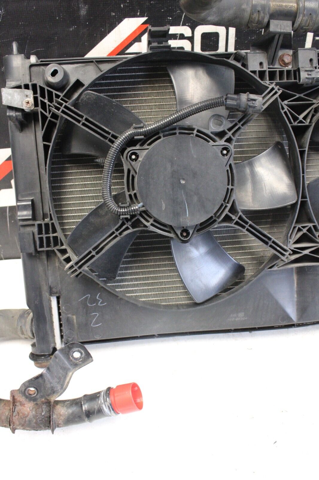 08 - 15 Mitsubishi Lancer Evo X MR Ralliart Radiator Condenser Fan Assembly OEM