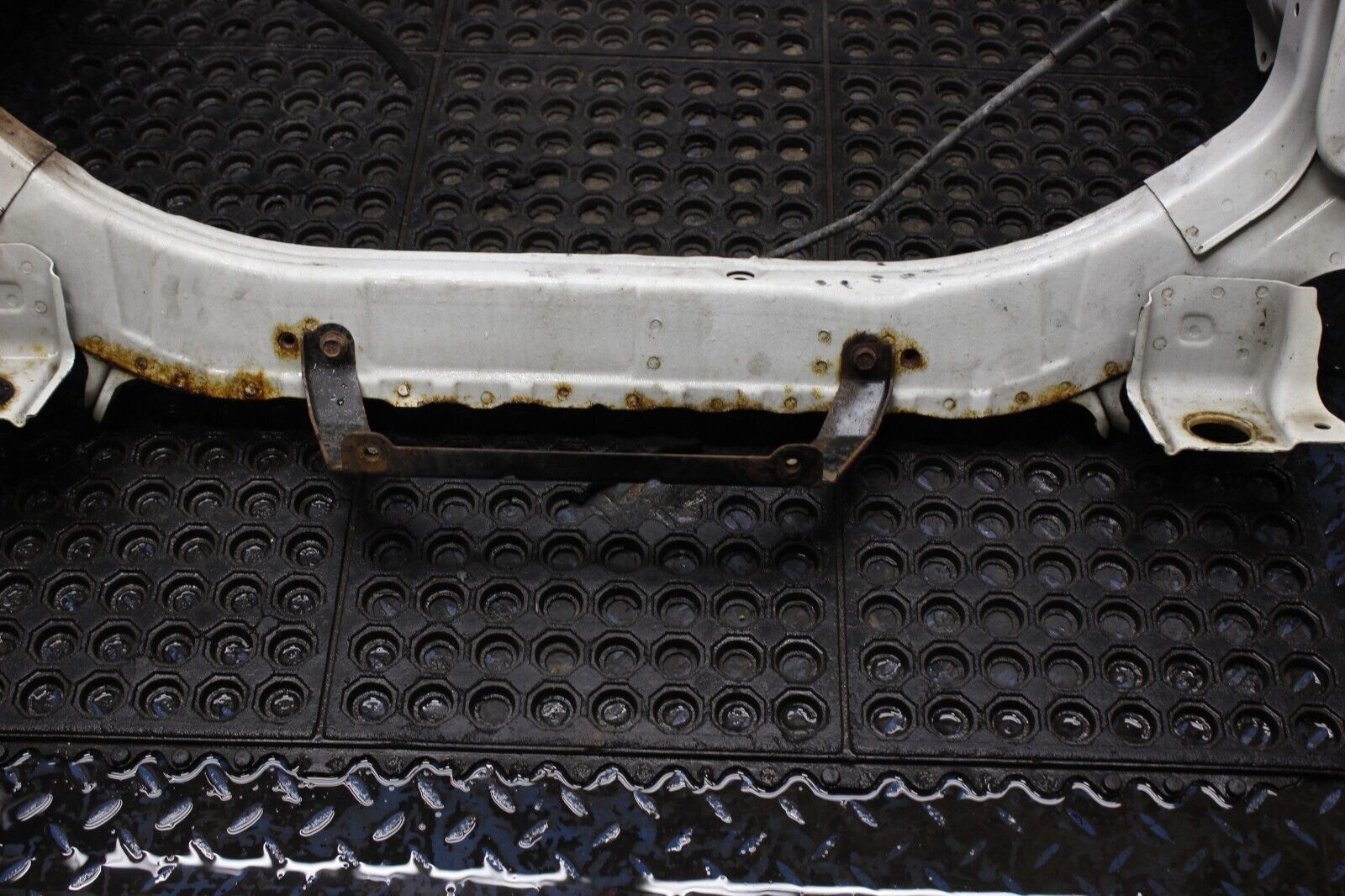 08-15 MITSUBISHI RALLIART OEM EVO X FRONT RADIATOR CORE SUPPORT FRAME RAIL CUT