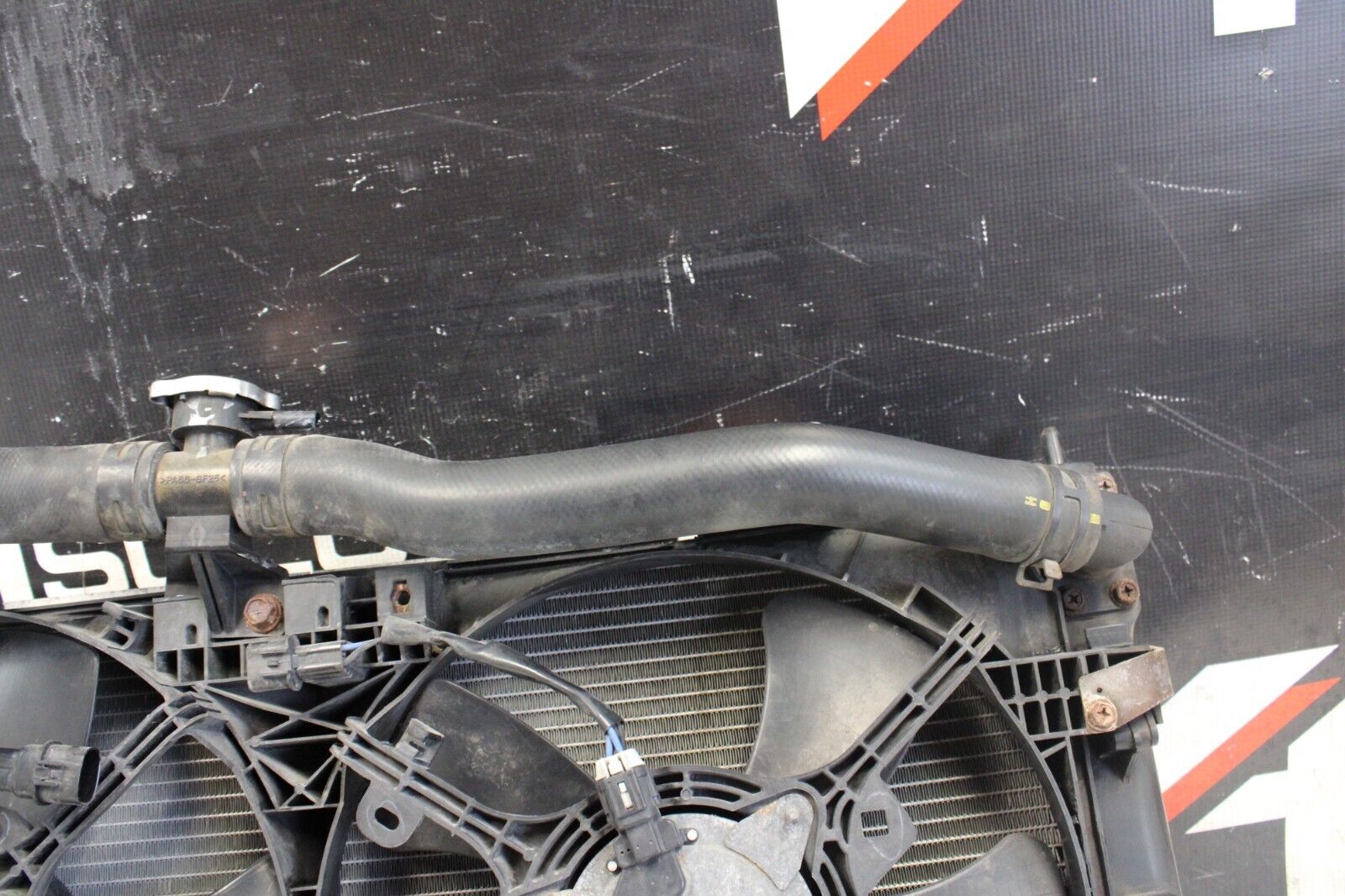 08 - 15 Mitsubishi Lancer Evo X MR Ralliart Radiator Condenser Fan Assembly OEM