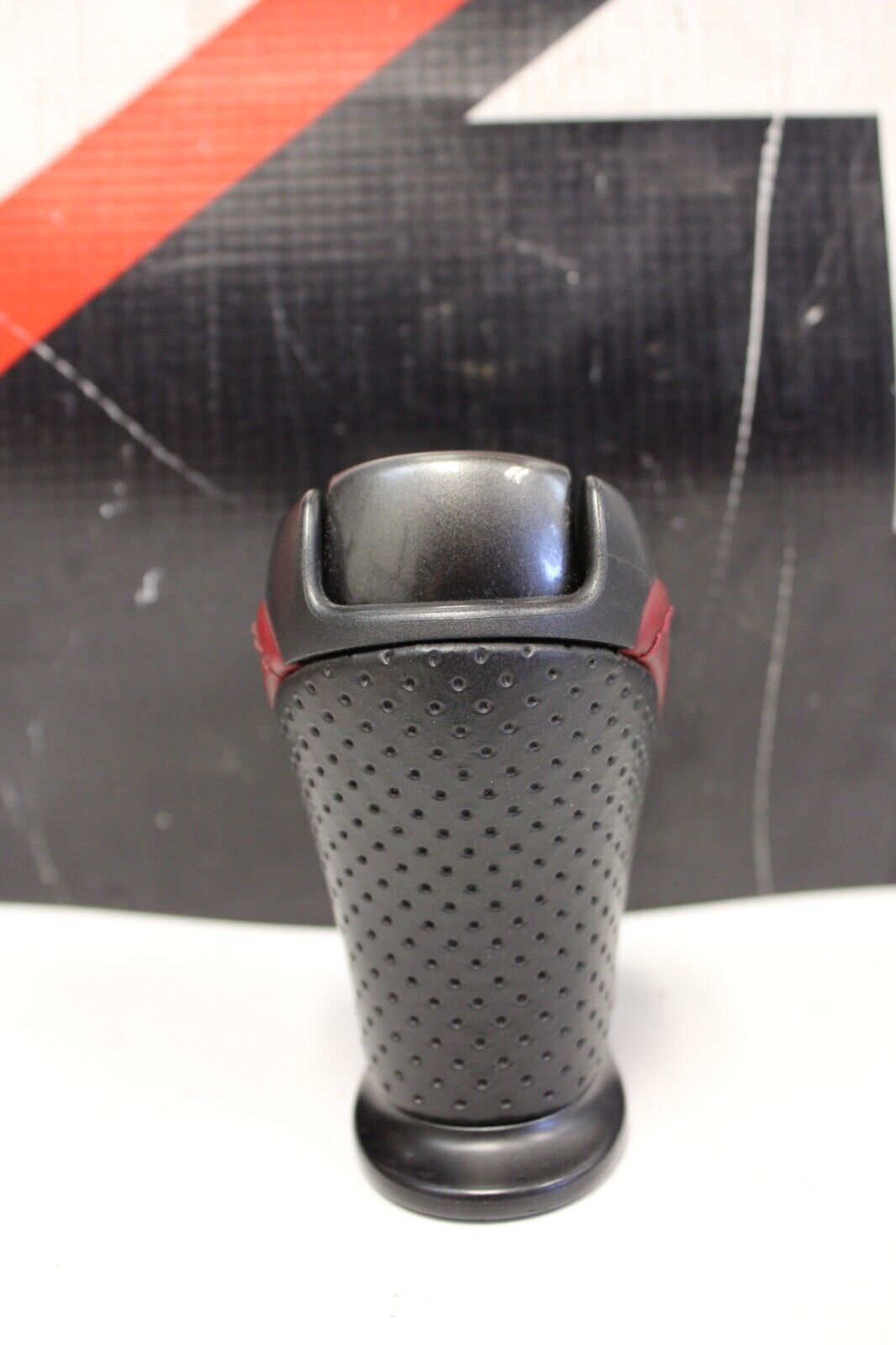 2013 NISSAN GT-R GTR R35 VR38 3.8L OEM BLACK and RED LEATHER AUTO SHIFT KNOB