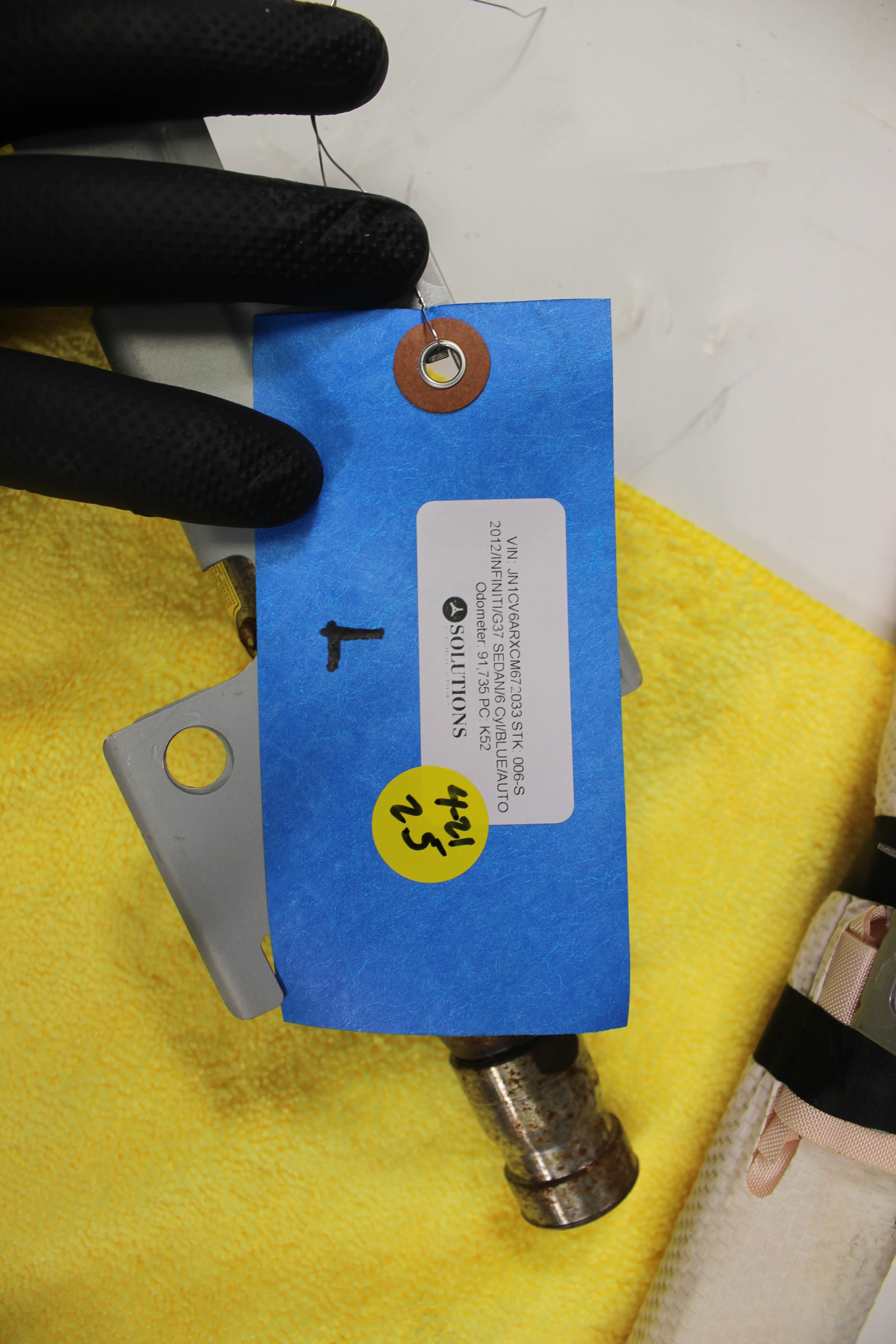 2009-2013 Infiniti G37x Sedan Driver Left Roof Curtain Airbag OEM Genuine