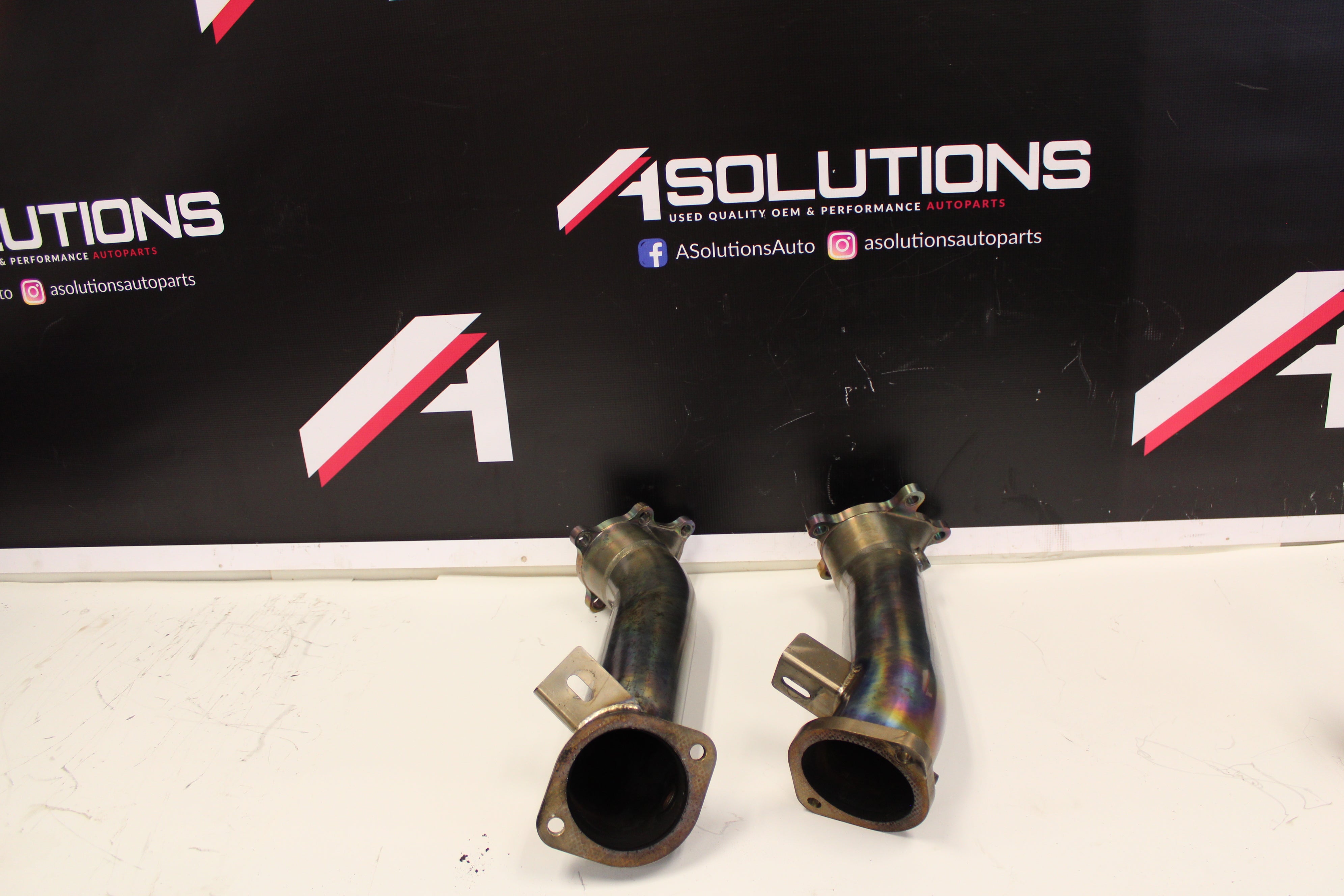 2009-2021 Nissan GTR GT-R R35 Linney Titan Down Pipes Titanium