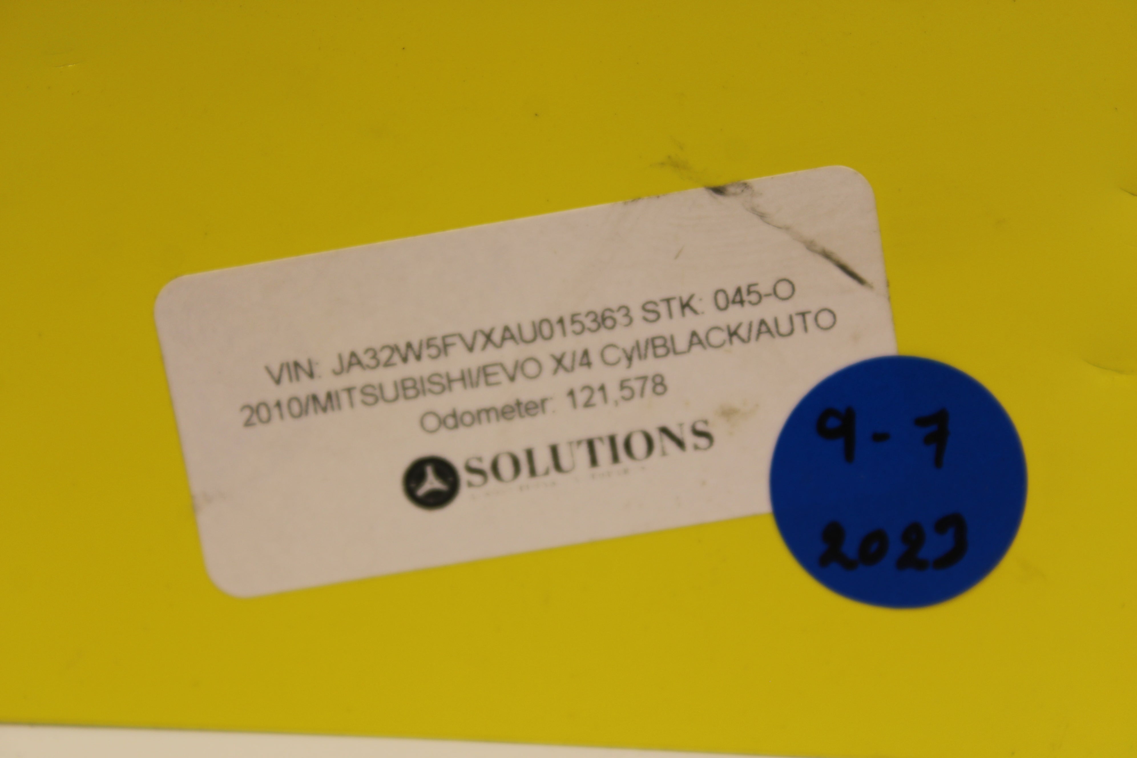 08-15 Mitsubishi Evolution Evo X GSR MR Knee Airbag