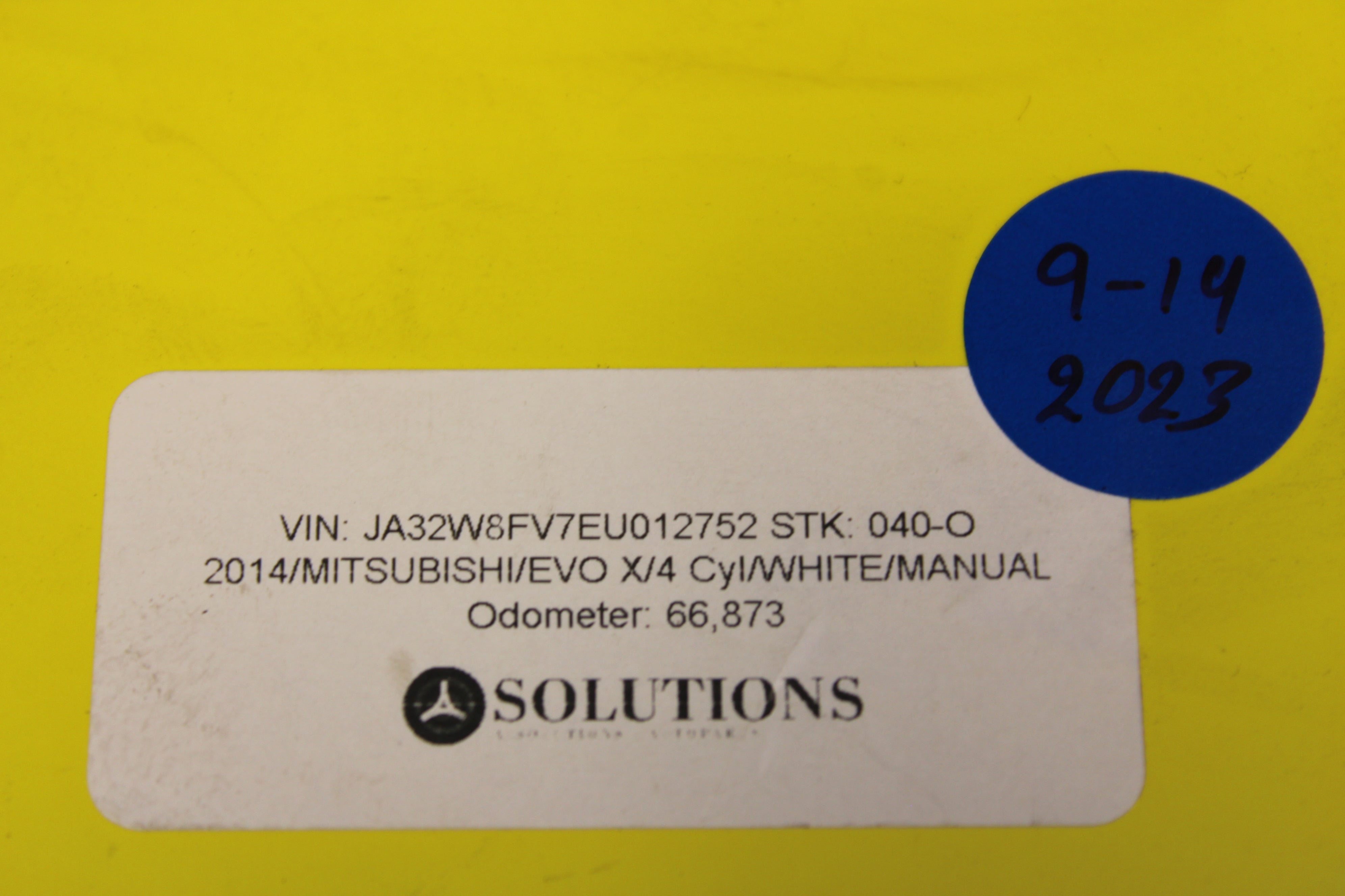 08-15 Mitsubishi Evolution Evo X GSR MR Steering Wheel Airbag