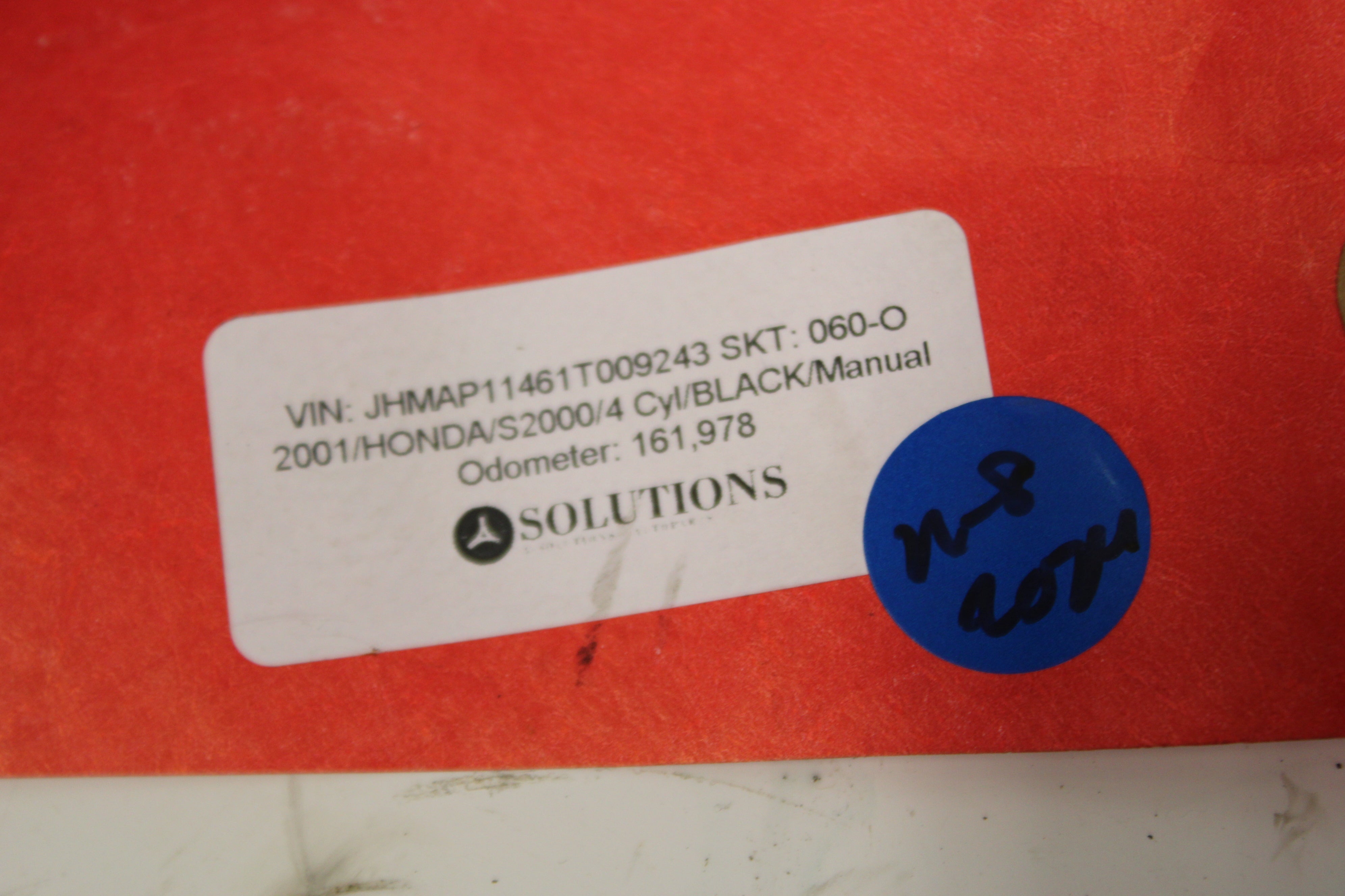 2001 HONDA S2000 AP1 OEM DASHBOARD AIRBAG AIR BAG USED