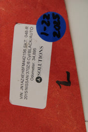 2015-2020 Nissan 370z Left Driver Recaro Seat Air Bag OEM