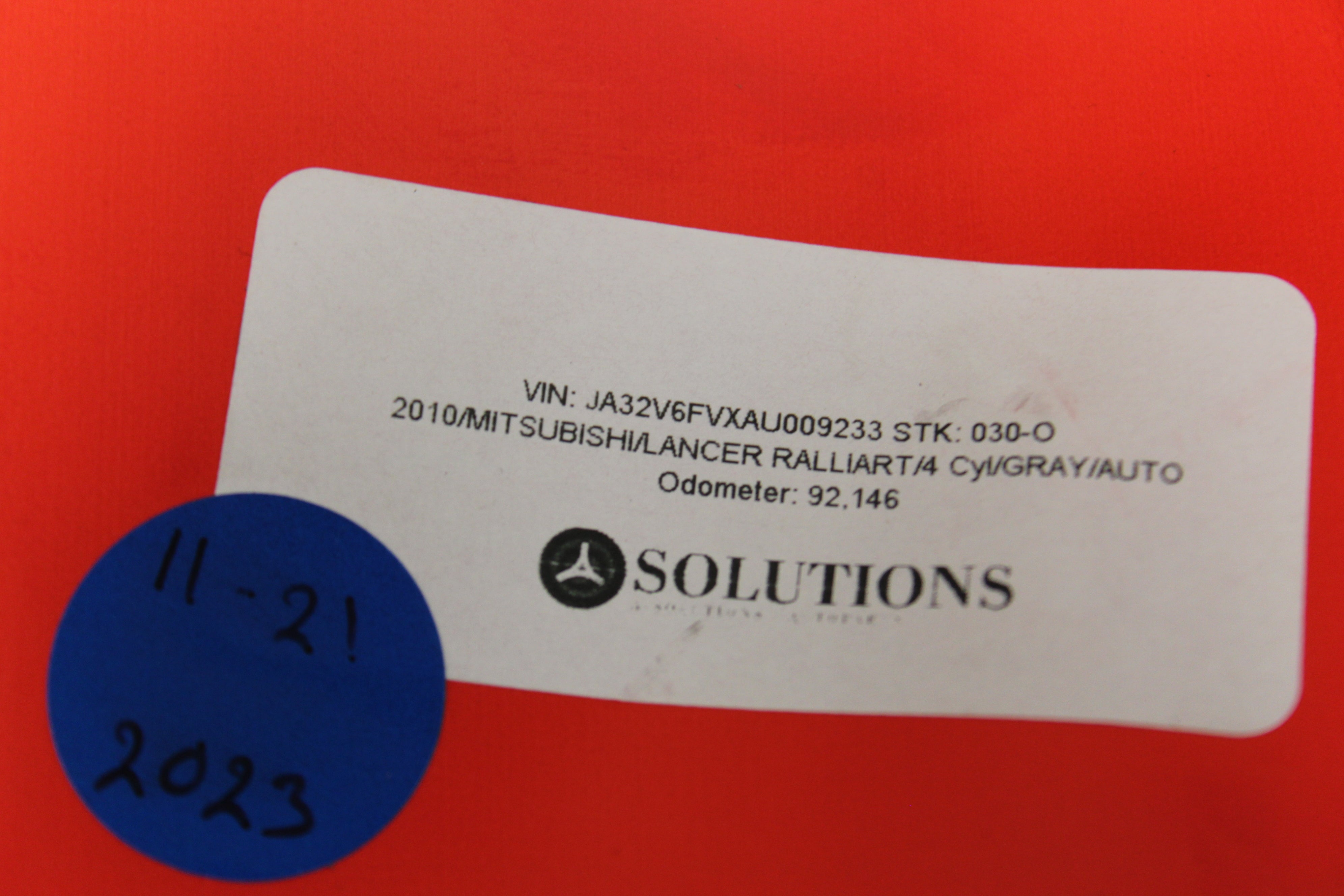 08-15 Mitsubishi Evolution Evo X GSR MR Knee Airbag