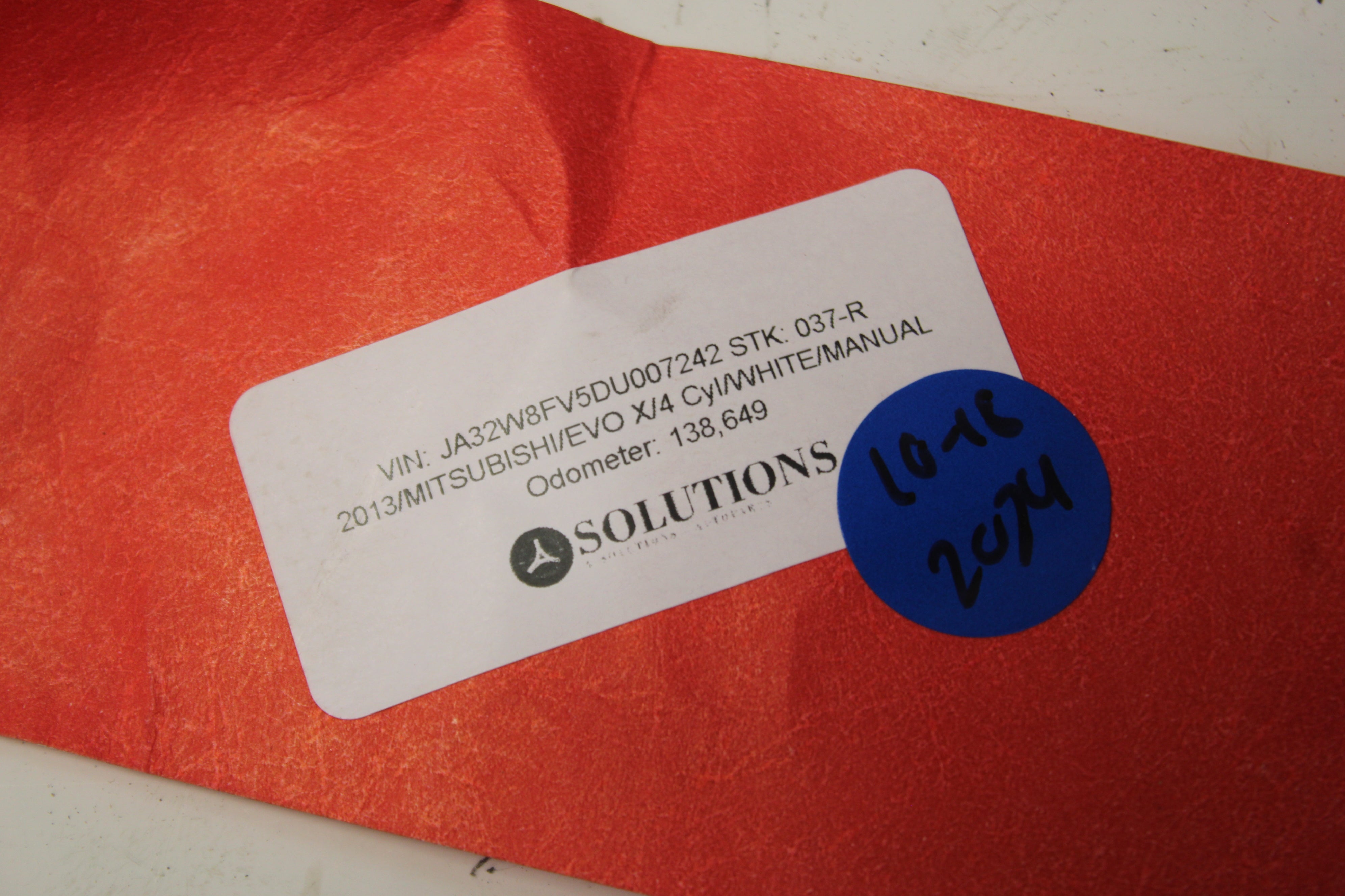 08-15 Mitsubishi Evolution Evo X GSR MR Steering Wheel Airbag