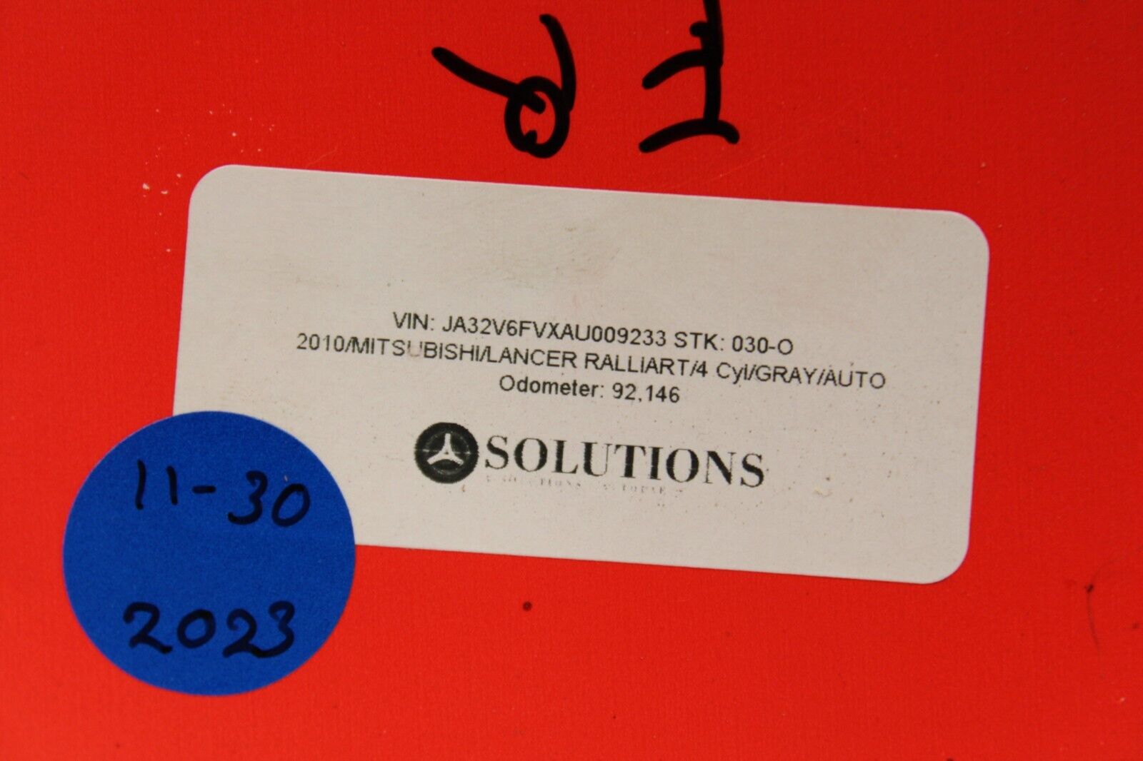 2010 MITSUBISHI LANCER RALLIART 4B11T OEM RH PASSENGER FRONT AXLE SHAFT AXLE