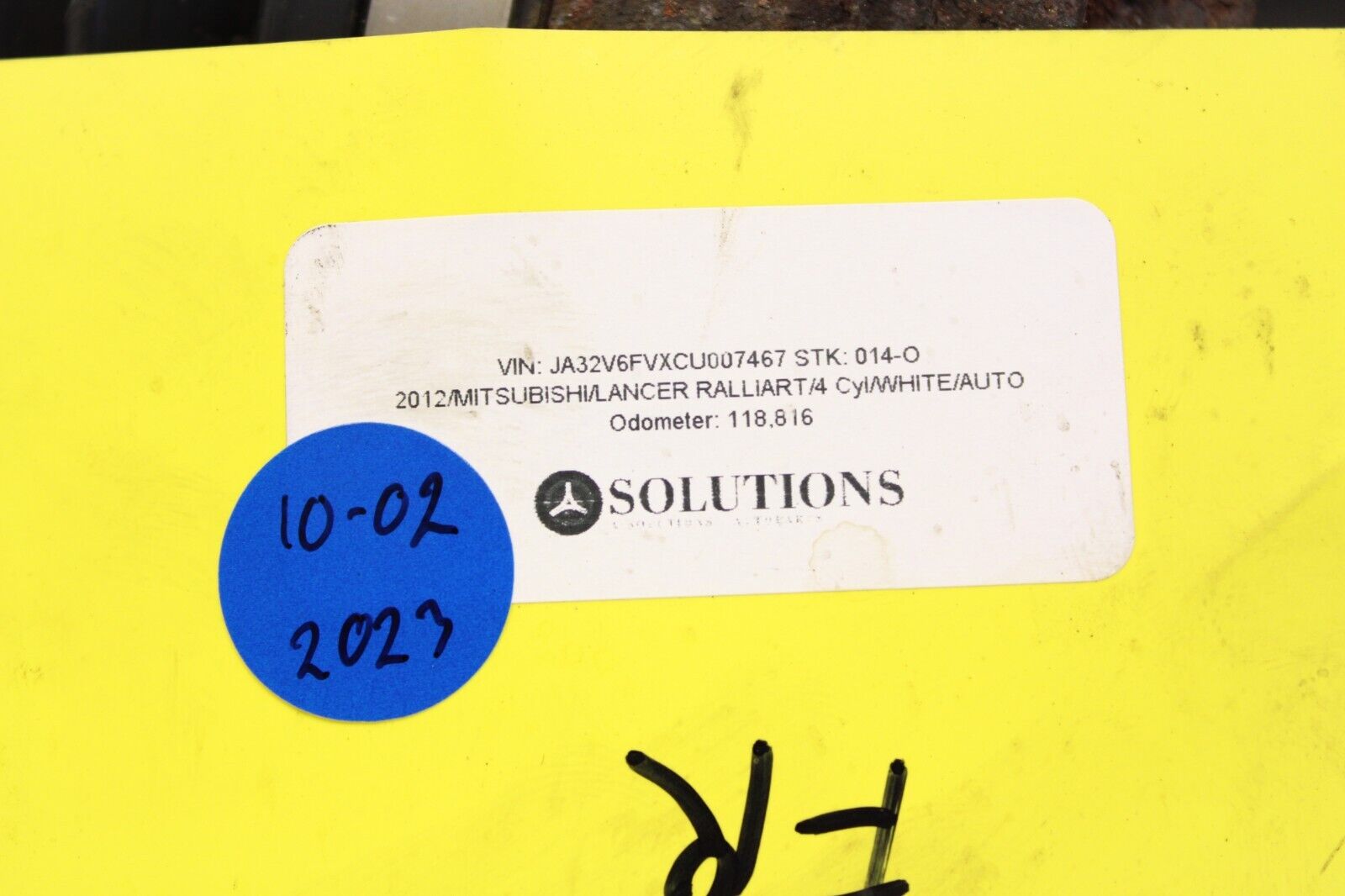 2012 MITSUBISHI LANCER RALLIART 4B11T OEM RH PASSENGER FRONT AXLE SHAFT AXLE