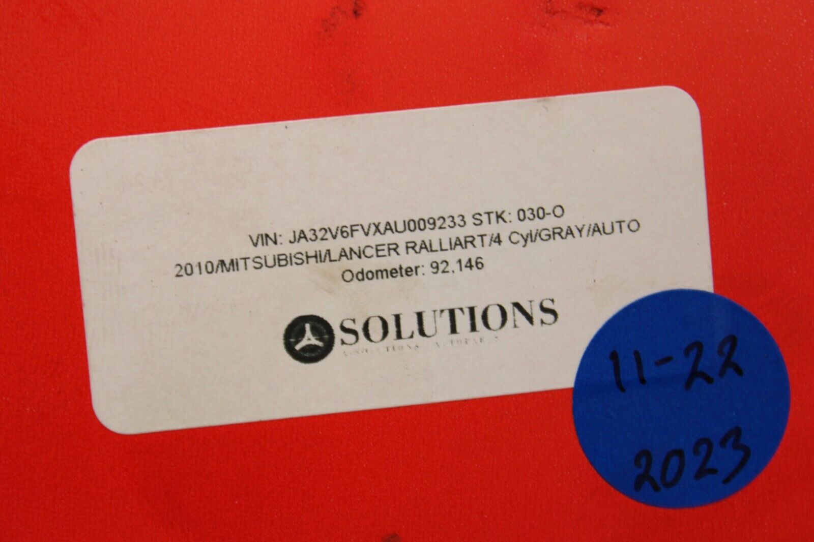 2009-2015 Mitsubishi LANCER RALLIART Alternator Charging Assembly OEM 09-15