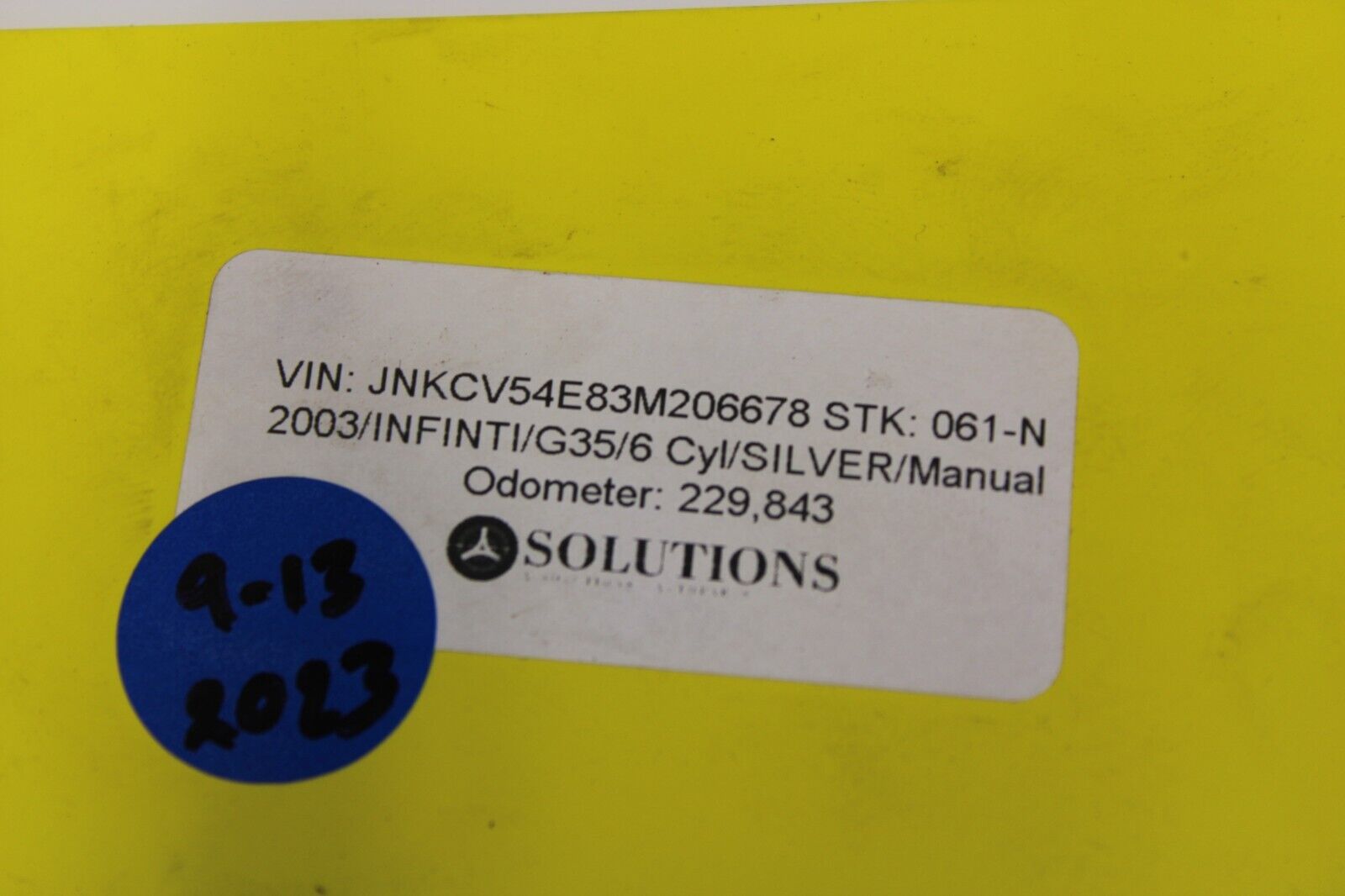 2003-2007 G35 Coupe Clock Spring/ Headlight and Wiper Switch 47945AS500