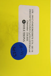 03-07 Infiniti G35 Manual 6 Speed OEM Denso Radiator Assembly Condenser Fans