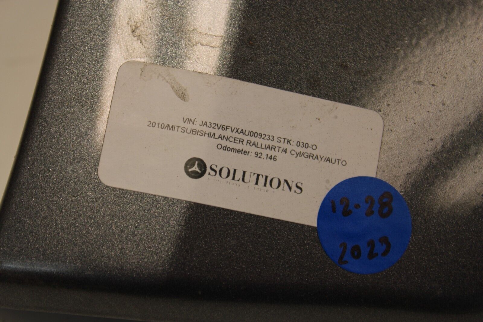 09-15 MITSUBISHI LANCER RALLIART OEM LH DRIVER EXTERIOR MOULDING SIDE SKIRT