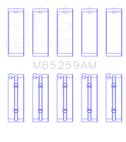 King Engine Bearings Acura B18A1/B1/C1/C5 K20A/K24A Main Bearing Set - Size STD