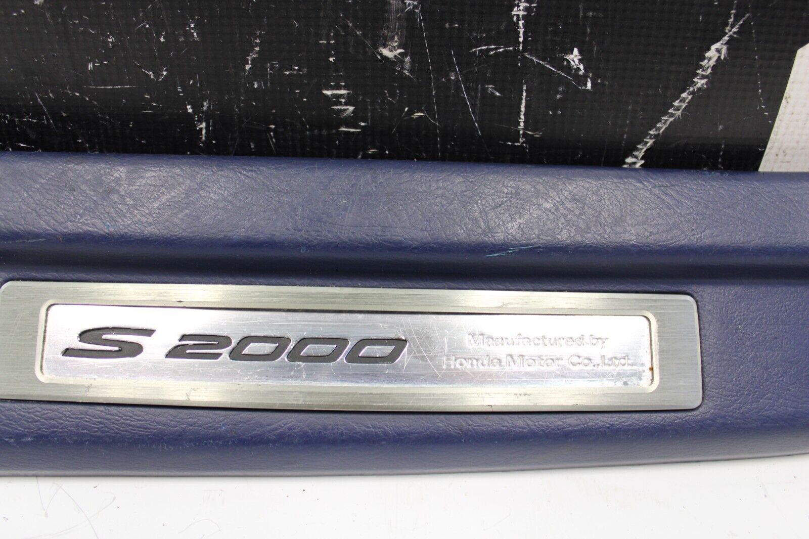 2000-2008 Honda S2000 Black RH Door Sill scuff plate OEM BLUE
