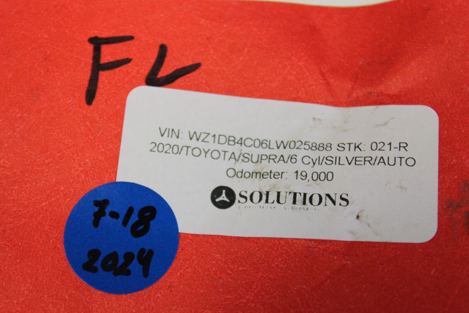 2020 20 A90 TOYOTA SUPRA OEM LH LEFT DRIVER FRONT STRUT DAMPENING SENSOR