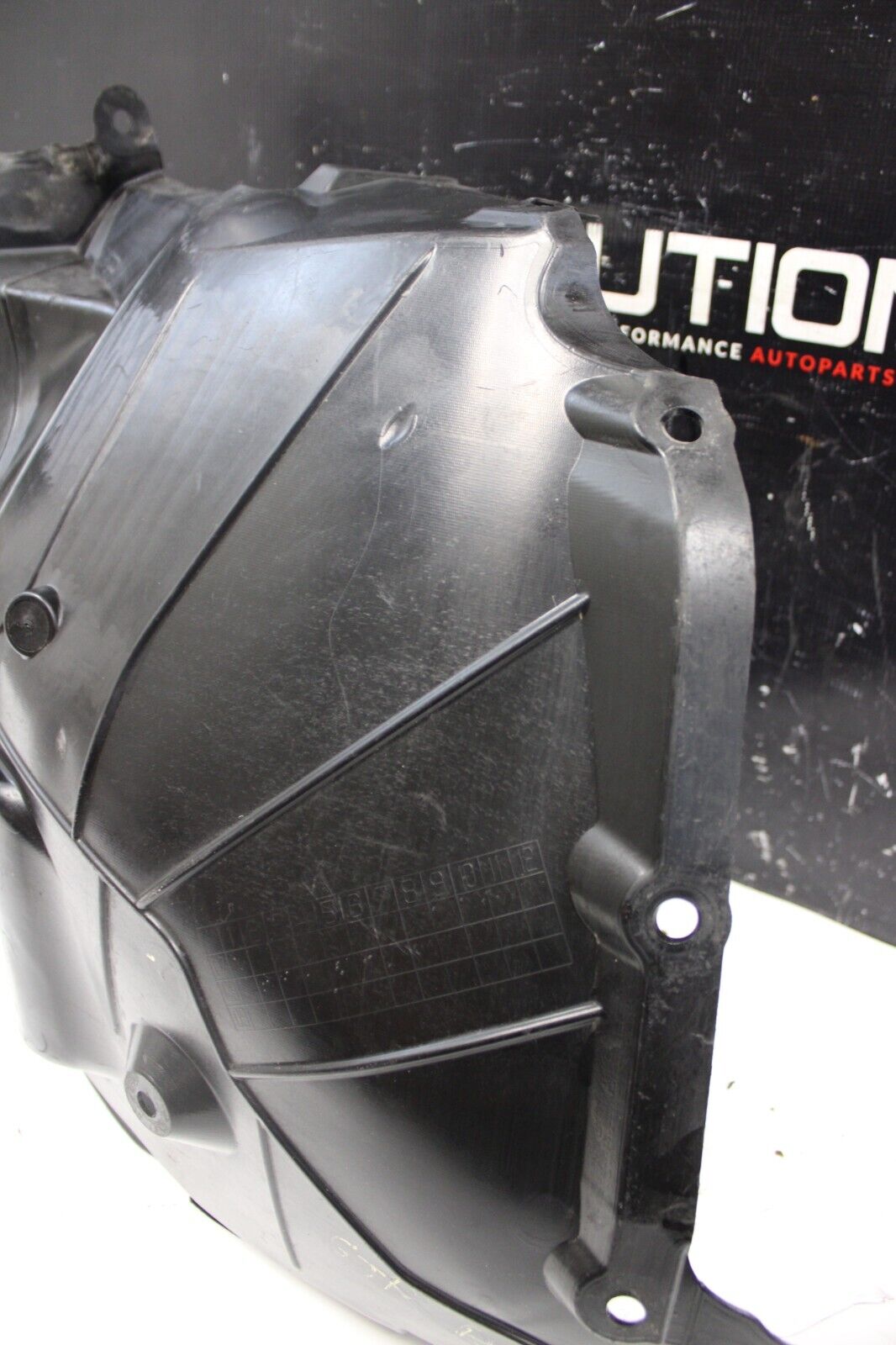 09-21 Nissan GTR GT-R R35 Passenger Right Front Fender Rear Liner (back part)