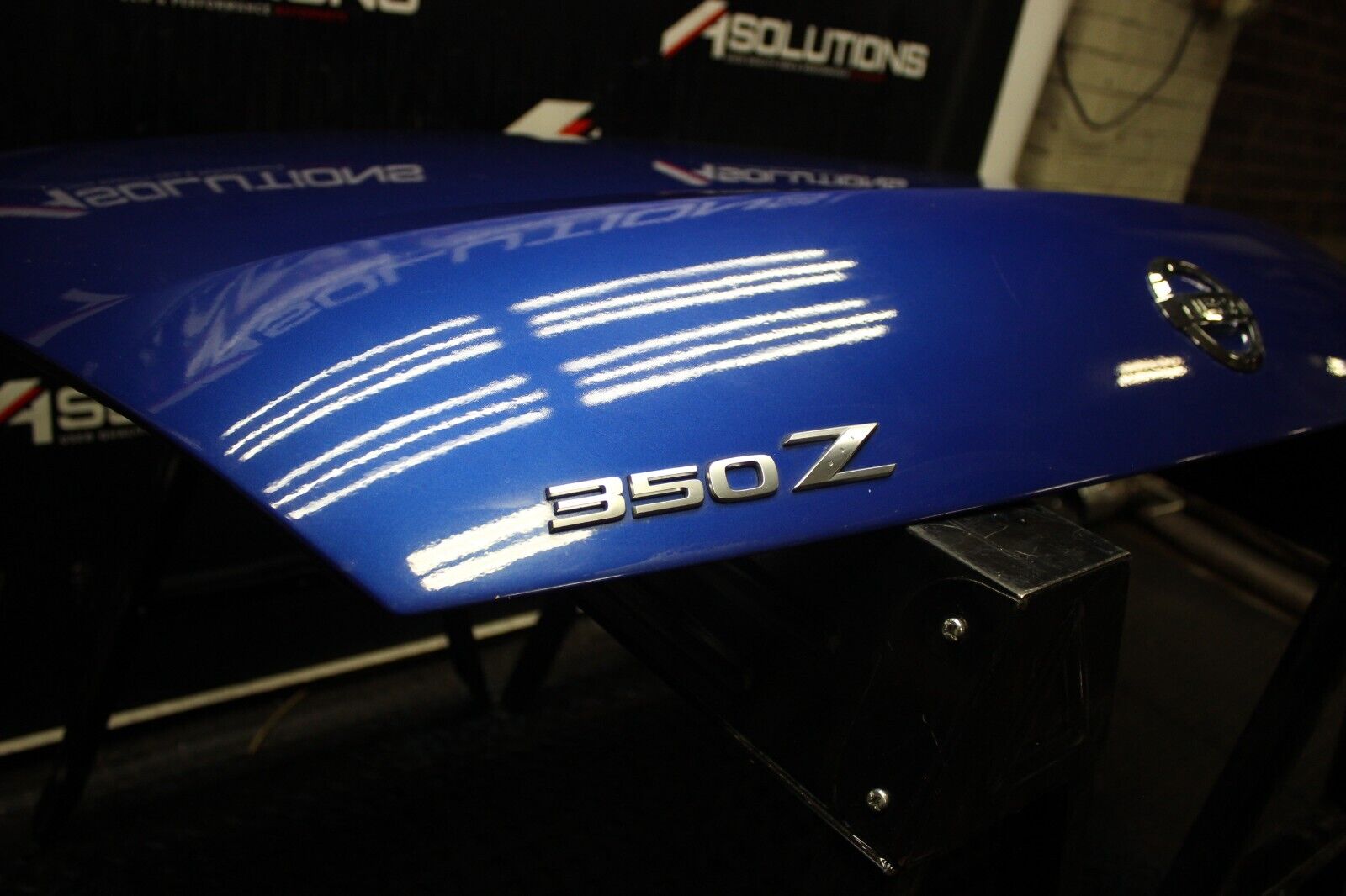 03-09 Nissan 350Z Convertible Trunk Lid Decklid Blue