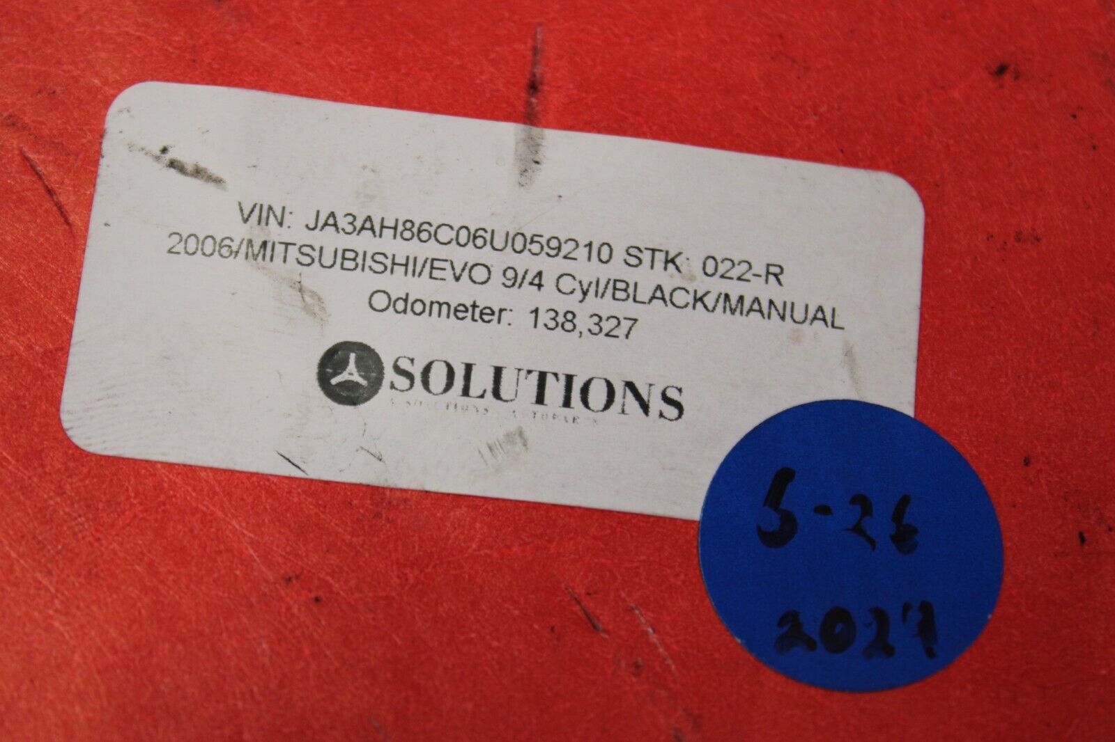 2003-2006 MITSUBISHI EVOLUTION EVO 8 9 Clutch Master Backing Plate