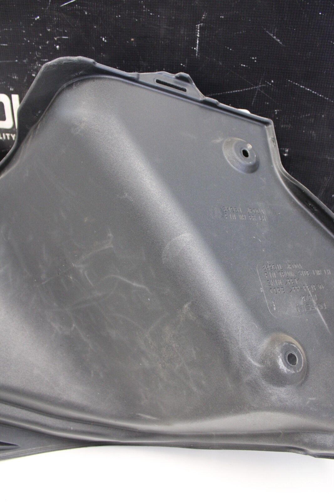 2014 NISSAN R35 GTR CBA TRUNK CARPET PANEL LINER TRIM BLACK LH DRIVER SIDE