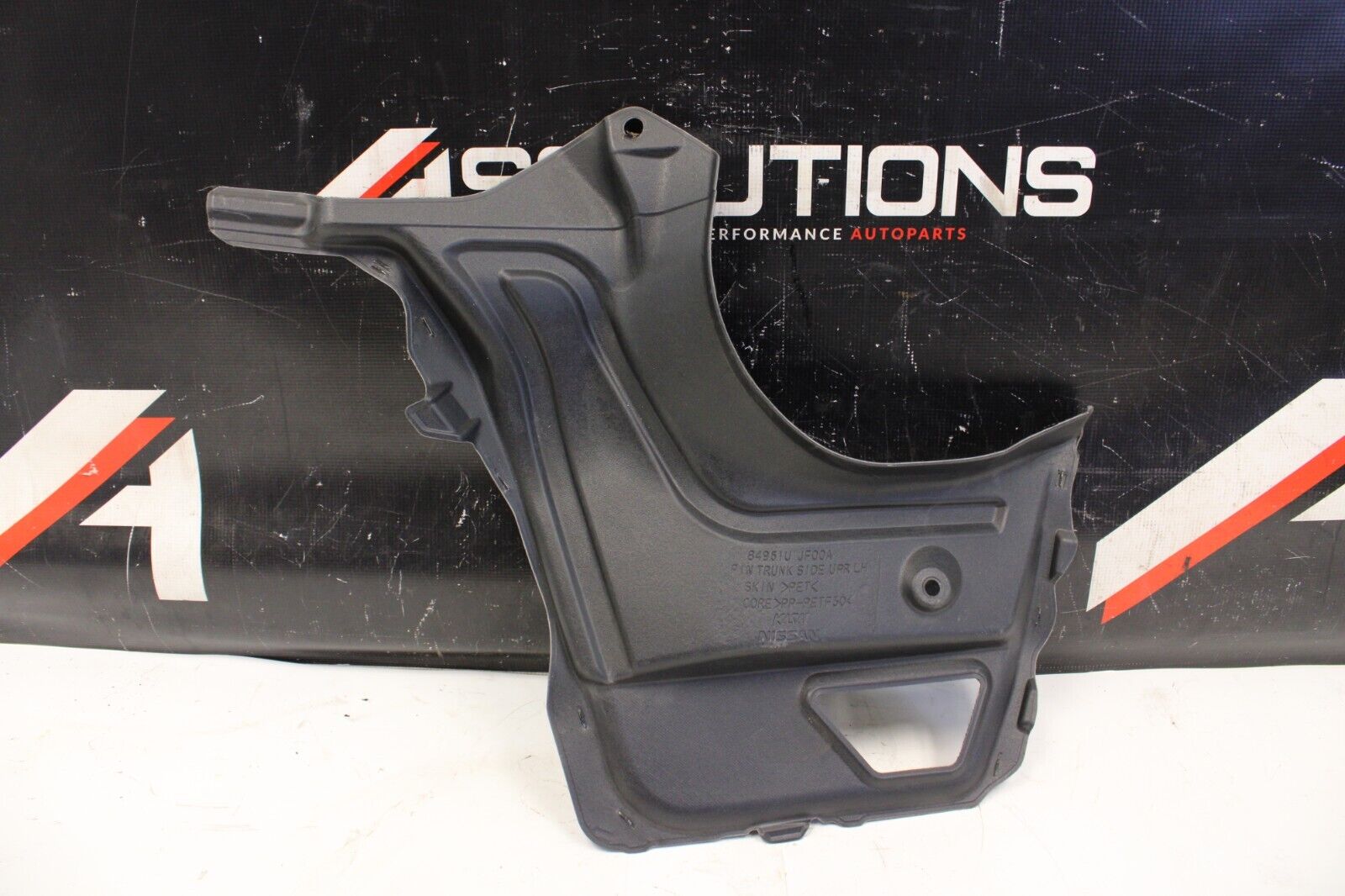 2013 NISSAN R35 GTR DBA TRUNK CARPET PANEL LINER TRIM BLACK LH DRIVER SIDE