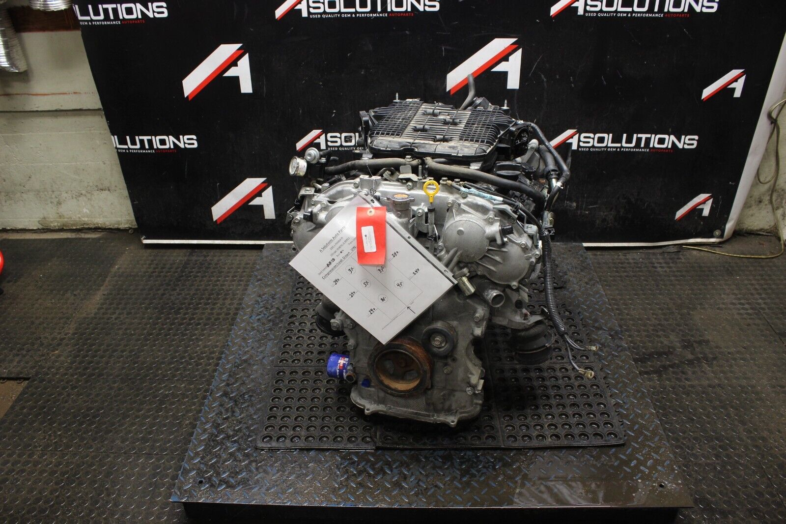 2009 Nissan 370Z VQ37VHR ENGINE LONG BLOCK 3.7L V6 RWD OEM 68K
