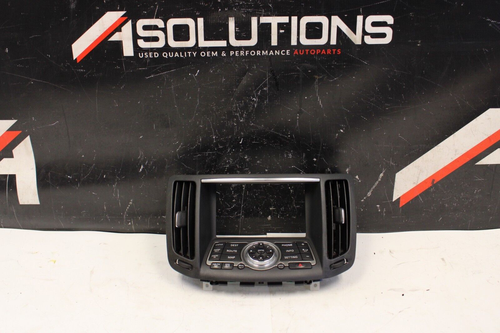 2008-2013 INFINITI G37 RADIO GPS NAVIGATION SCREEN DISPLAY CONTROL PANEL W/BEZEL
