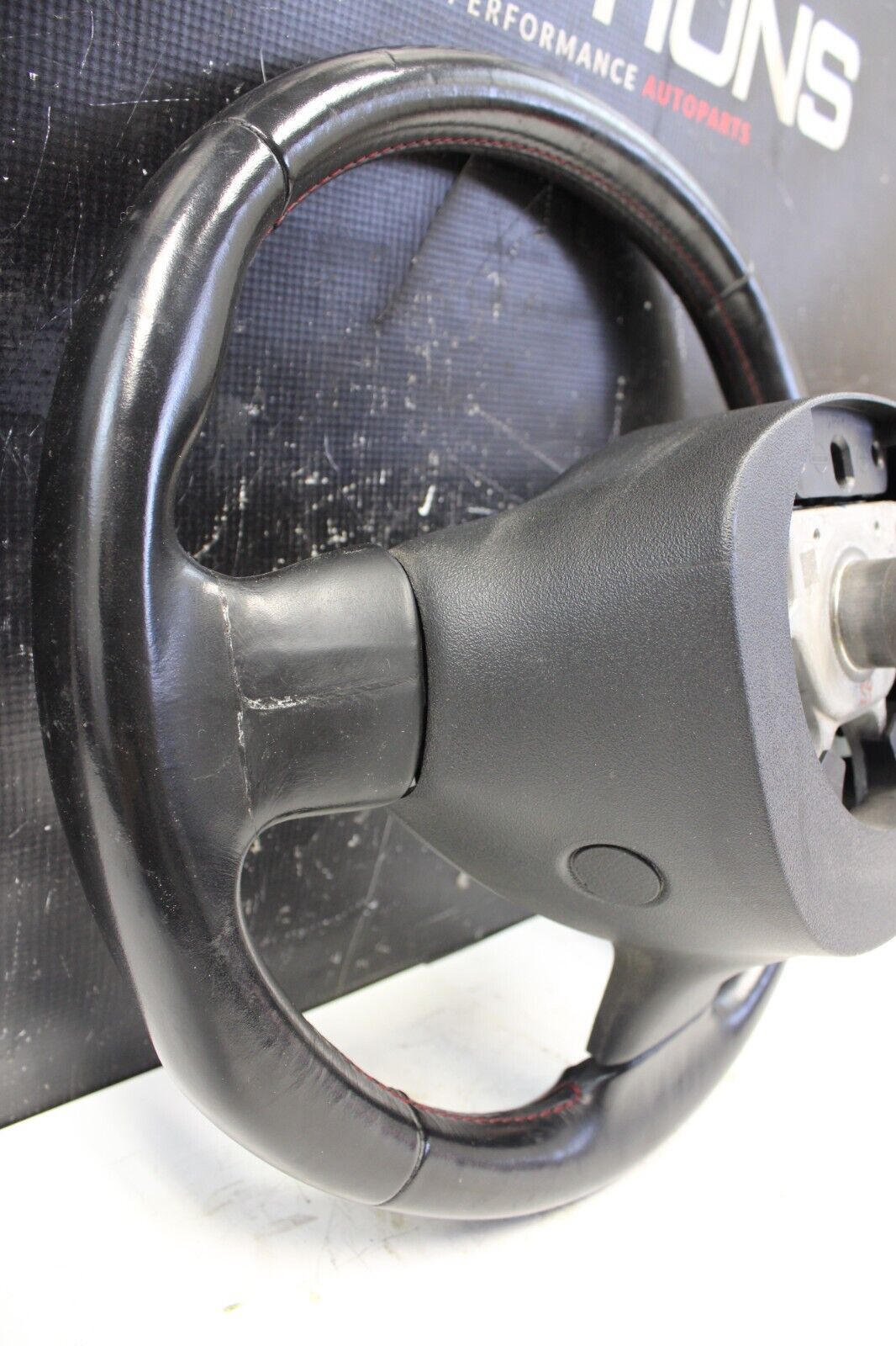 2011 NISSAN 370Z NISMO STEERING WHEEL BLACK RED STRIPE V1