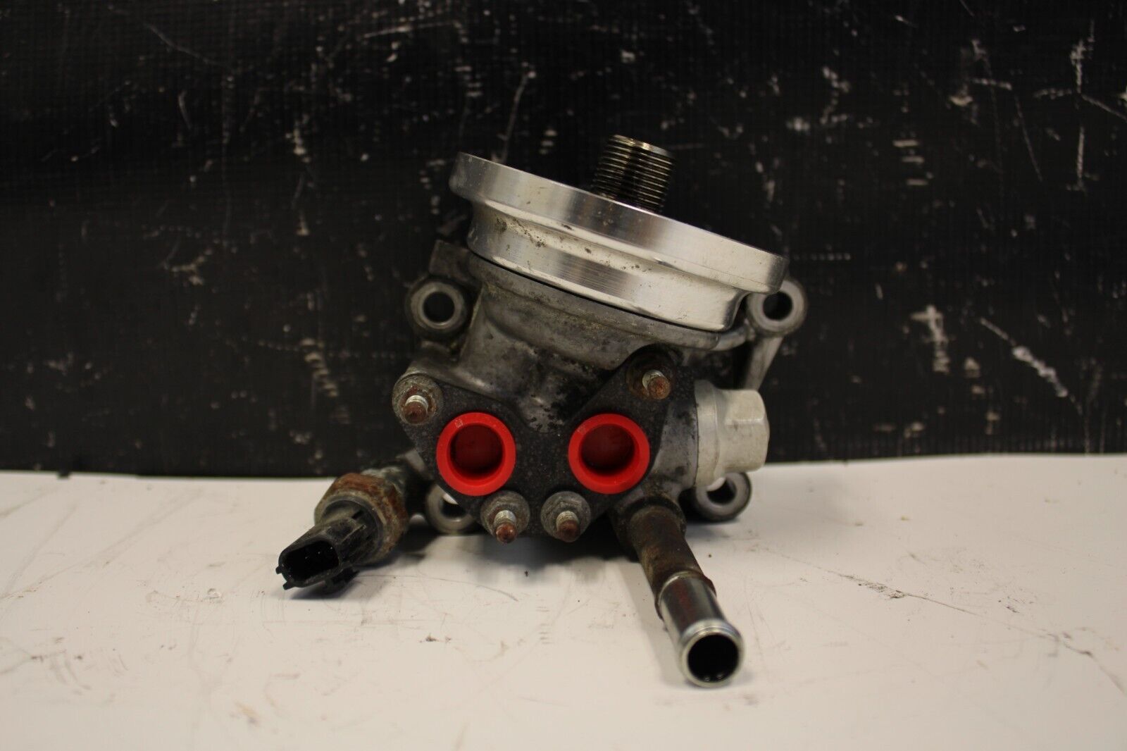 2010 NISSAN GT-R GTR R35 PREMIUM VR38 OEM ENGINE OIL PUMP HOUSING FILTER ADAPTER