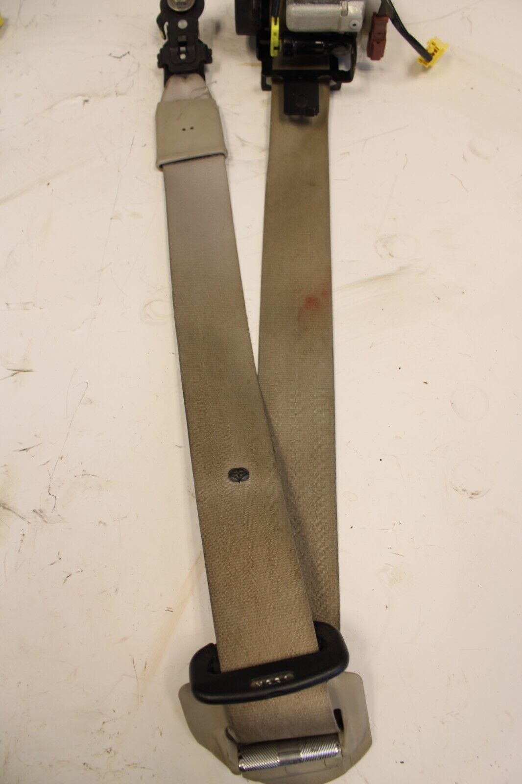 04-08 ACURA TL (TYPE-S) DRIVER PASSENGER SIDE FRONT SEAT BELT RETRACTOR TAN