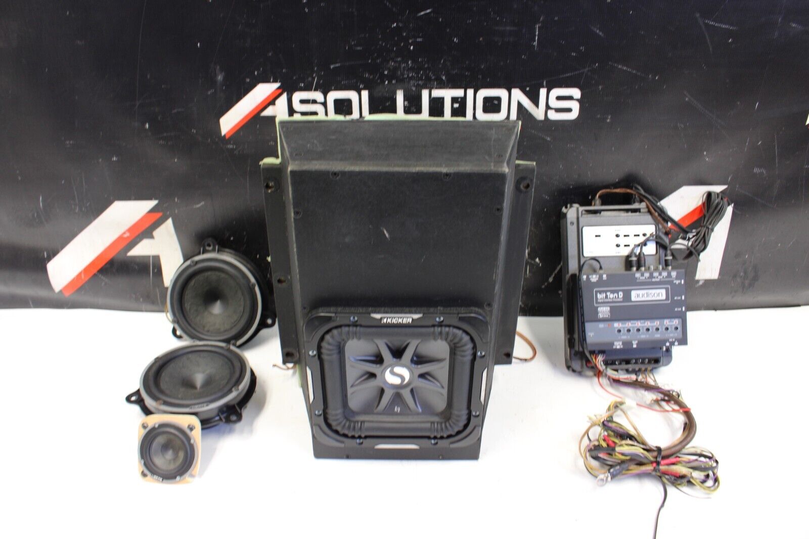 2009-2024 Nissan GTR GT-R R35 Hetrz Speakers 4 Ch Amp Kicker Subwoofer Box Kit