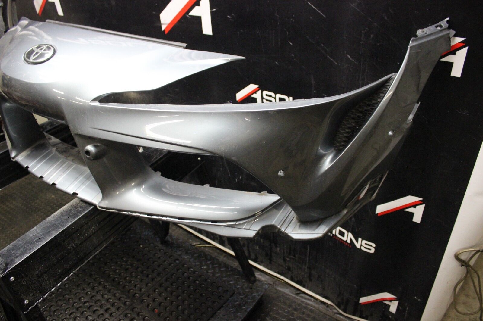 2020-2024 TOYOTA SUPRA GR A90 A91 OEM FRONT BUMPER COVER W/ SENSORS *DAMAGE*