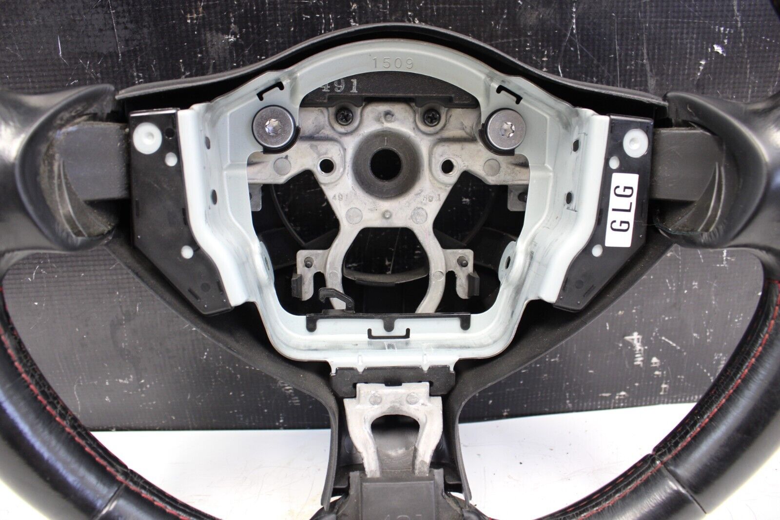 2011 NISSAN 370Z NISMO STEERING WHEEL BLACK RED STRIPE V1