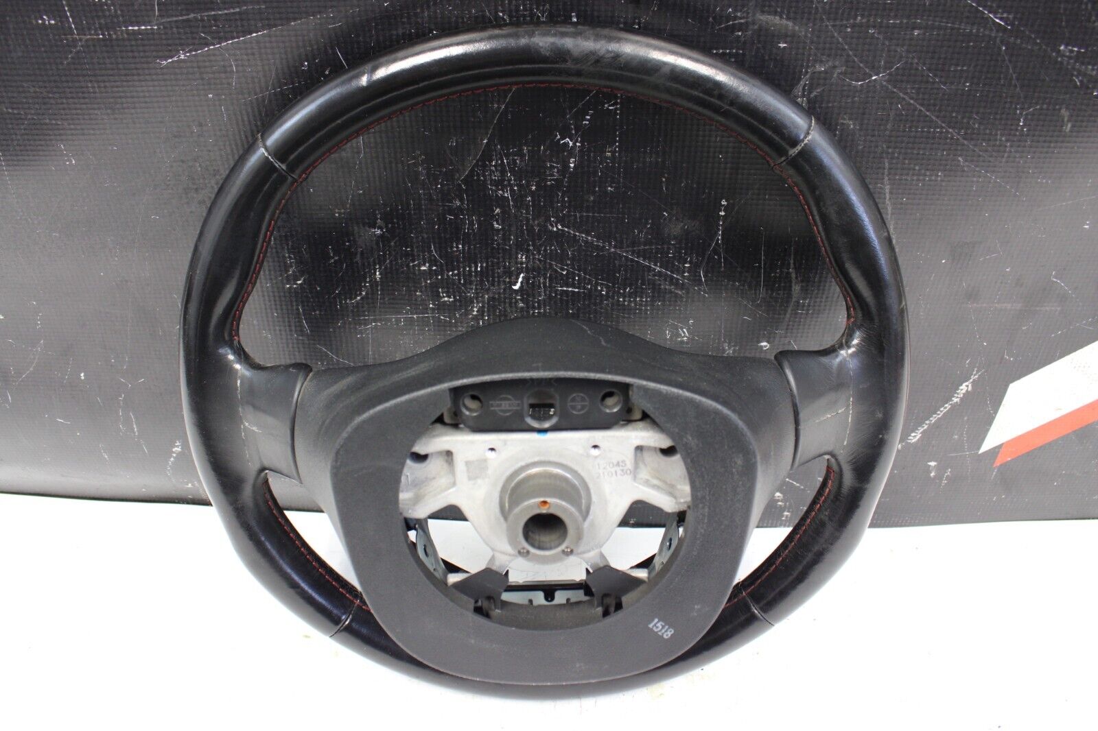 2011 NISSAN 370Z NISMO STEERING WHEEL BLACK RED STRIPE V1