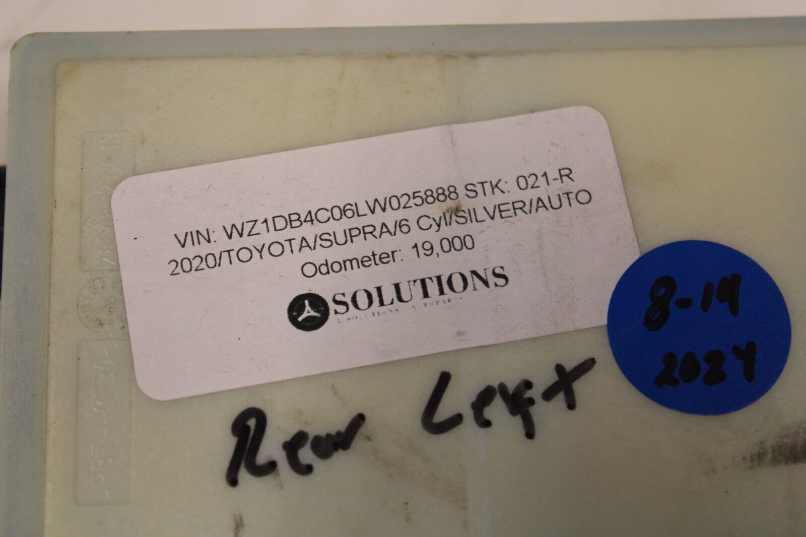 2020-2022 Toyota Supra GR A90 3.0 OEM Rear Left Blind Sport Radar Sensor