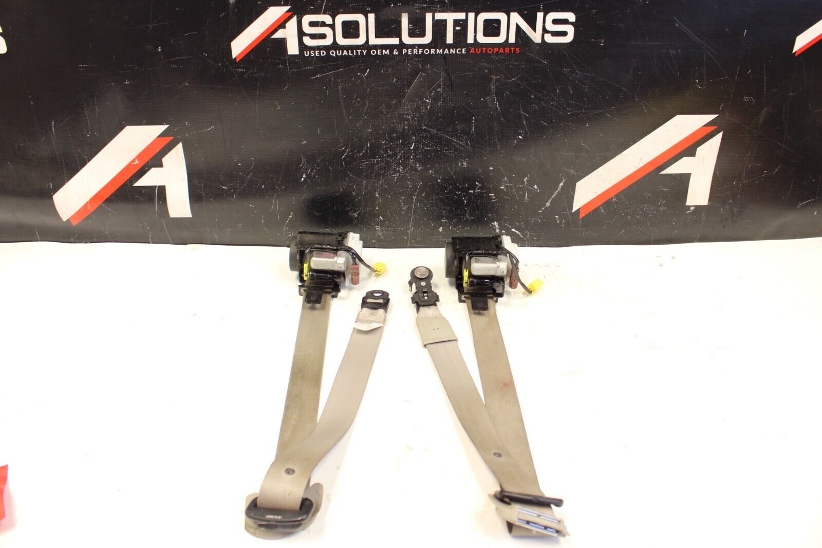 04-08 ACURA TL (TYPE-S) DRIVER PASSENGER SIDE FRONT SEAT BELT RETRACTOR TAN