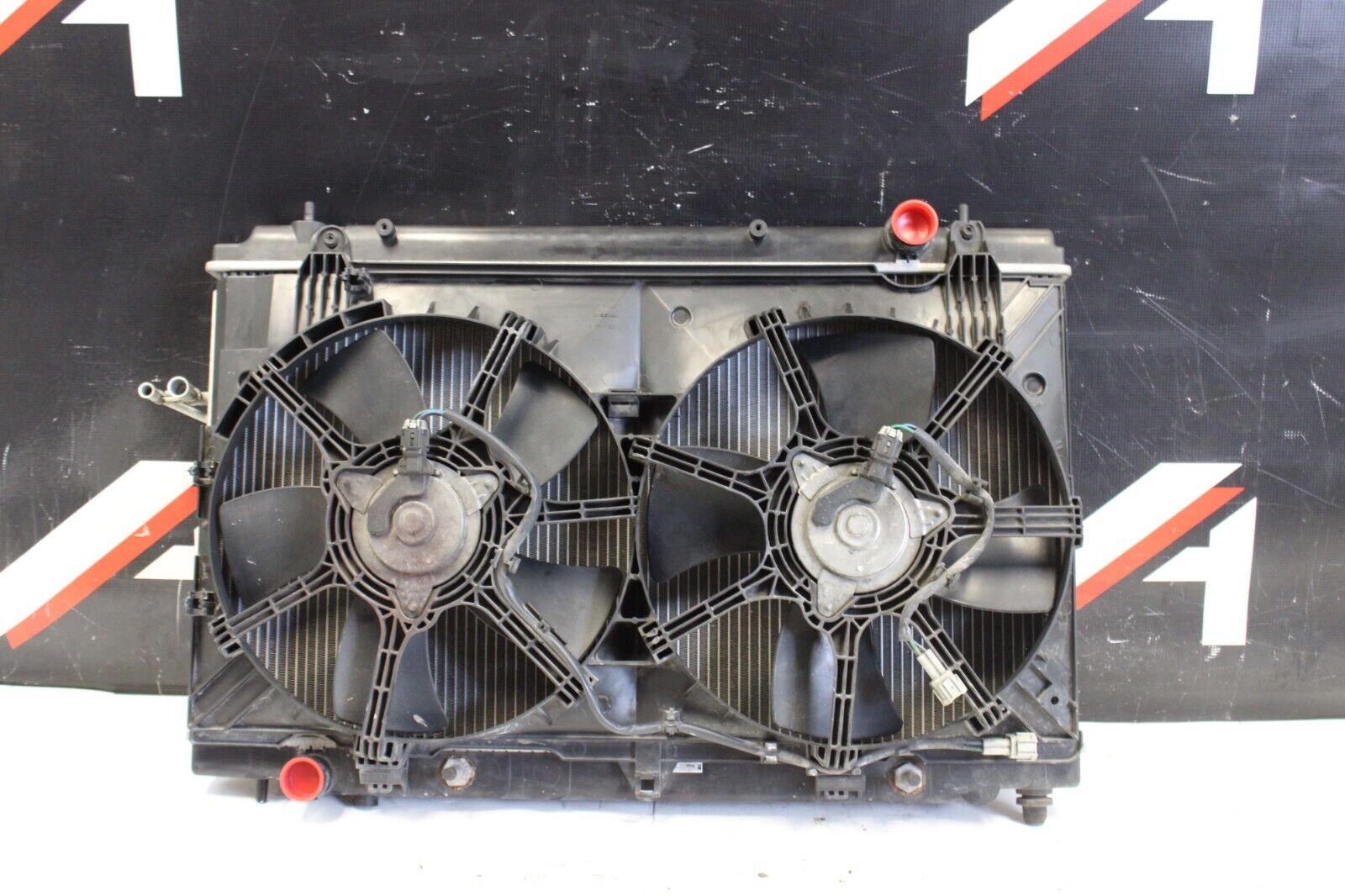 2007-2008 Nissan 350z VQ35HR A/T Auto Trans Radiator Condenser Assembly OEM